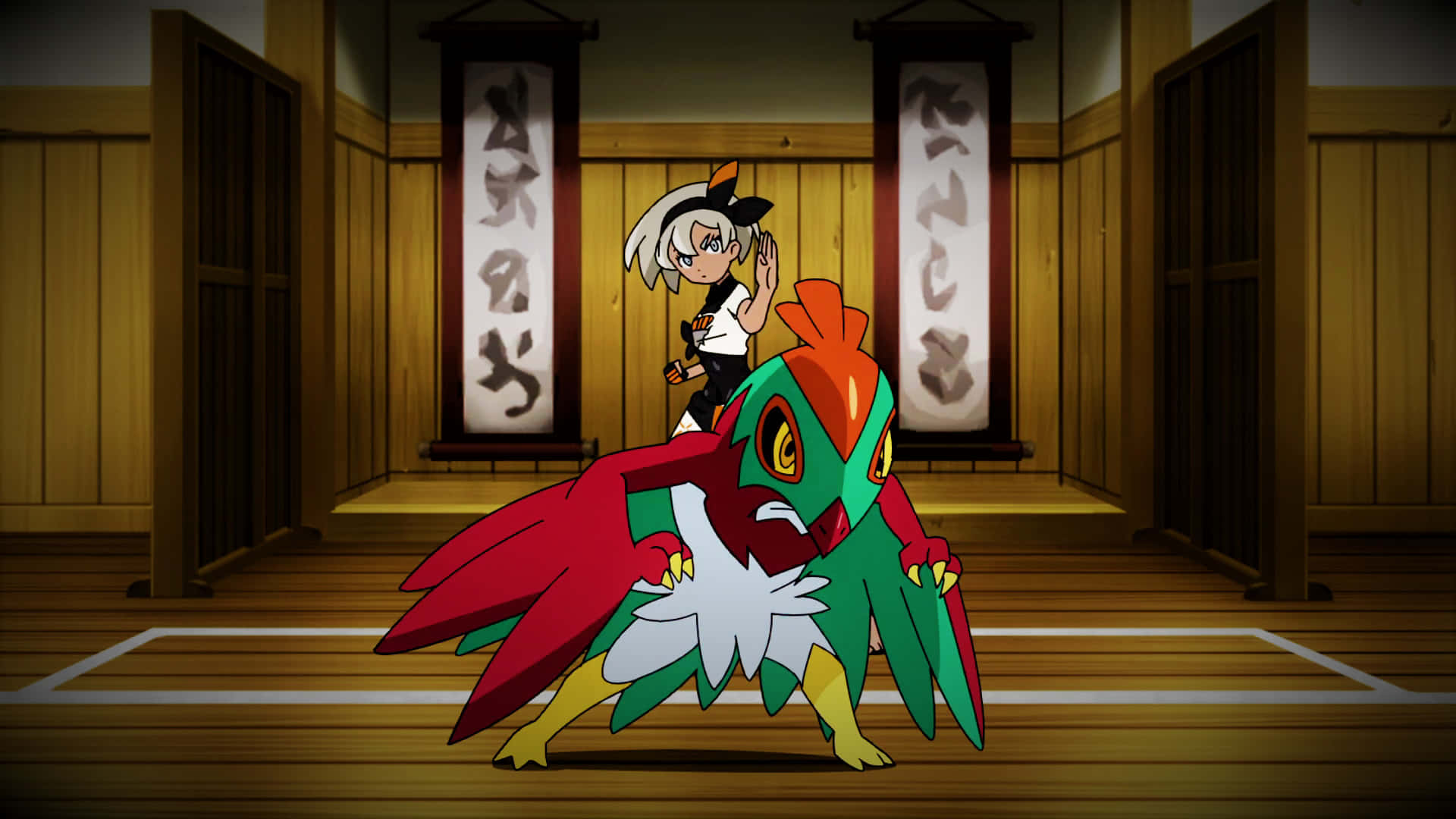 Hawlucha With Bea In Dojo