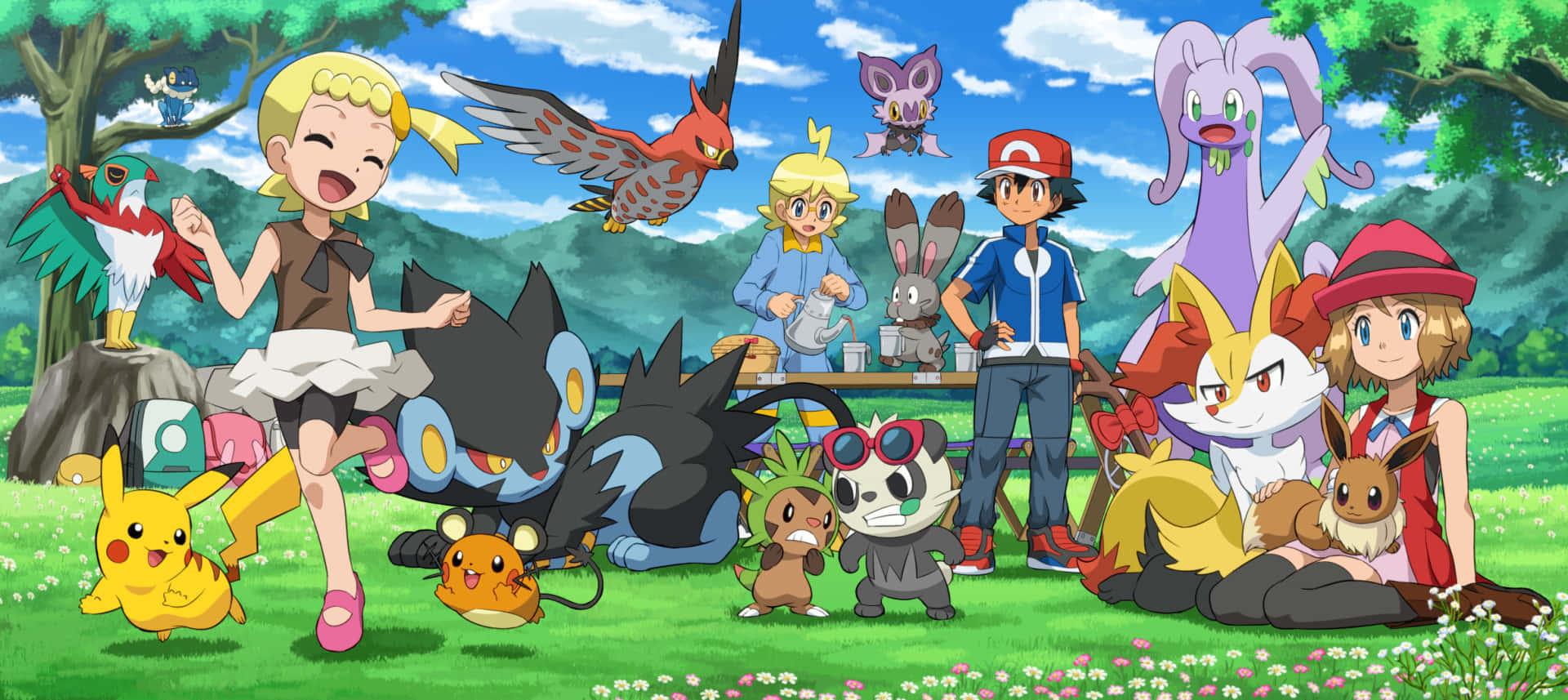 Hawlucha With Xy Cast Background