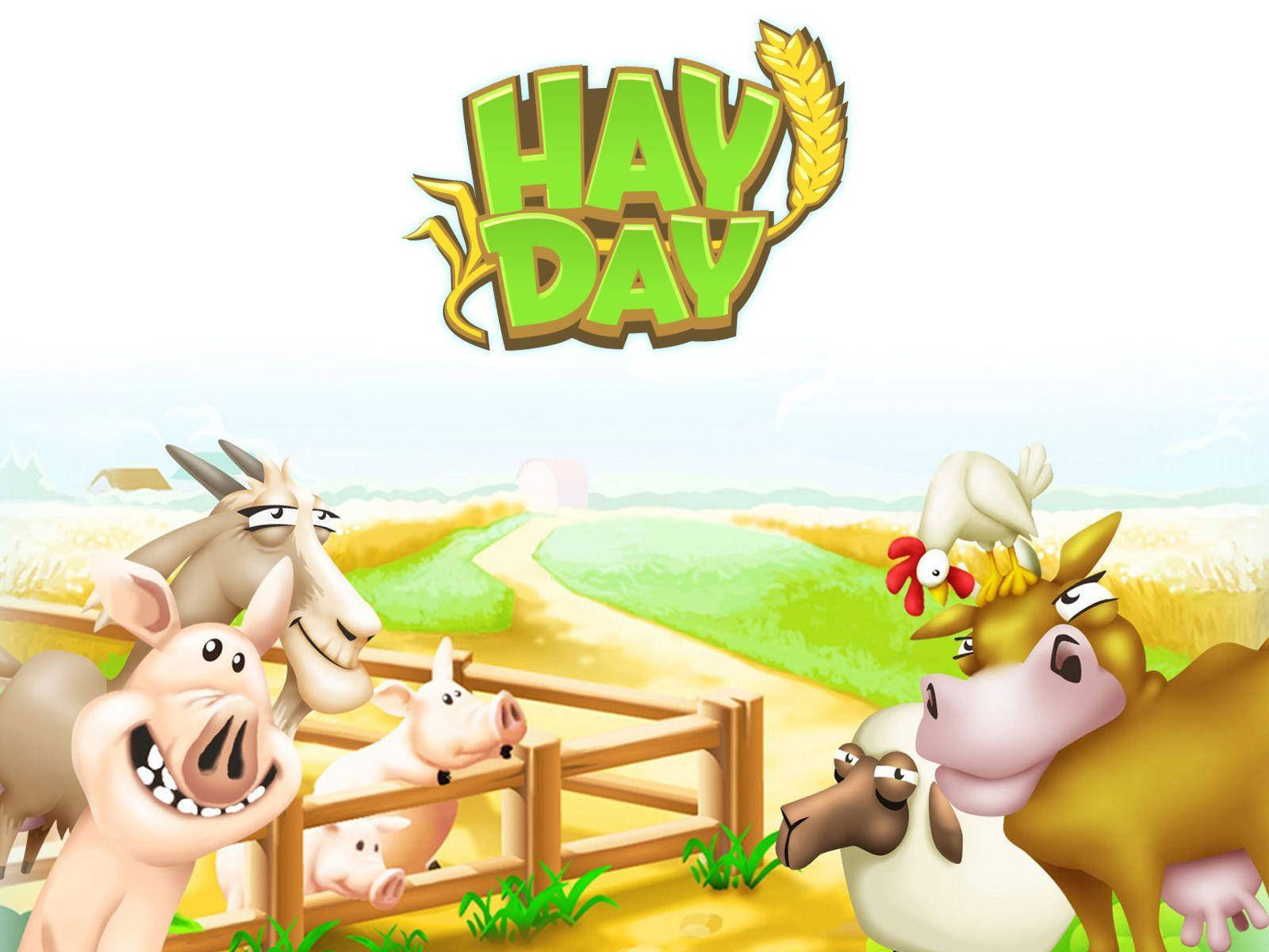 Hay Day Farm Animals Cover Background