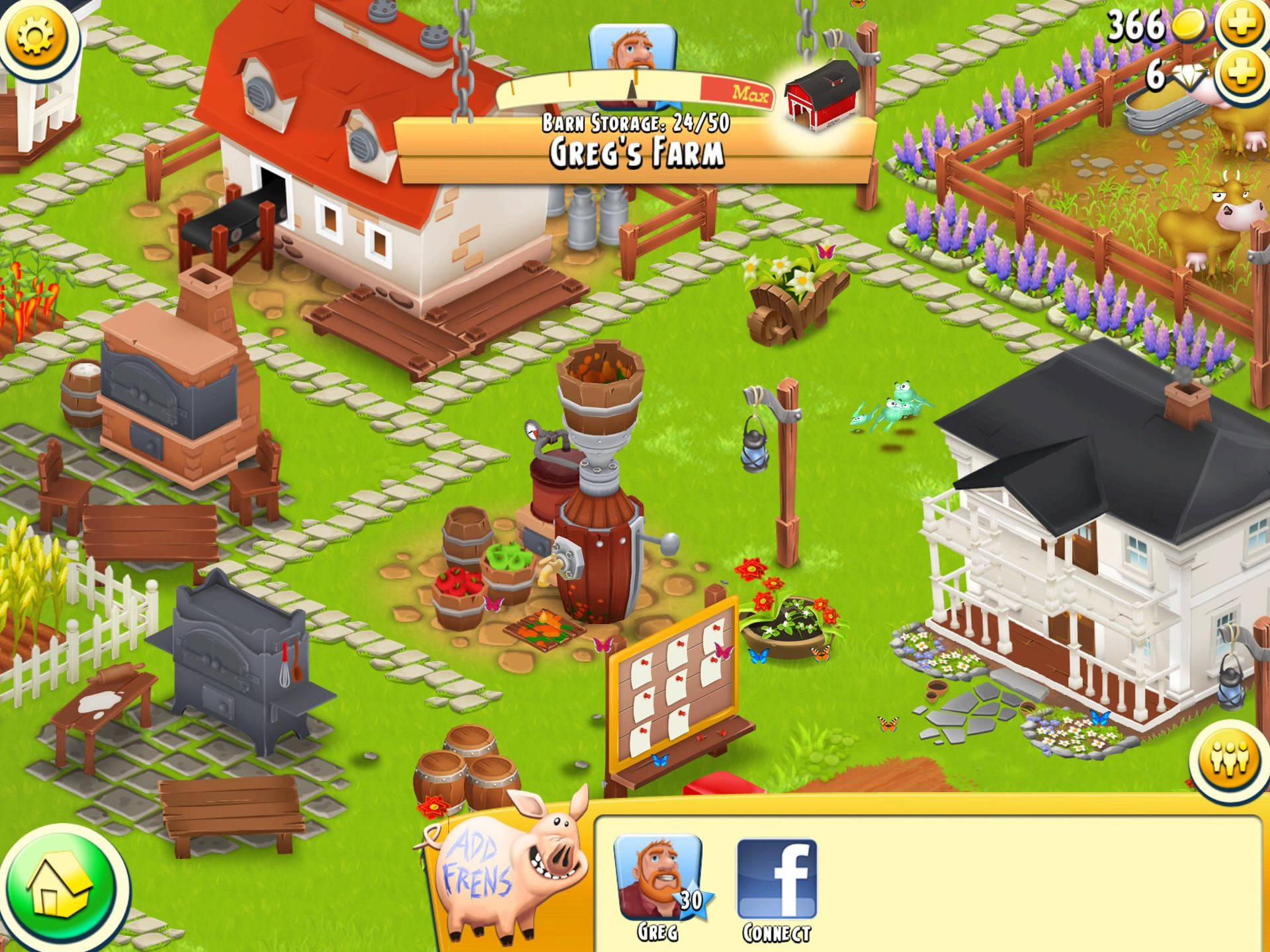 Hay Day Farmhouse Production Background