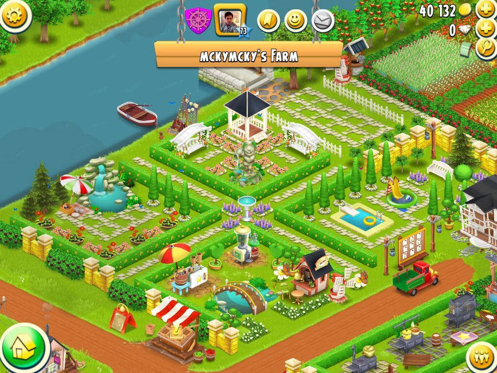 Hay Day Player's Farm Background