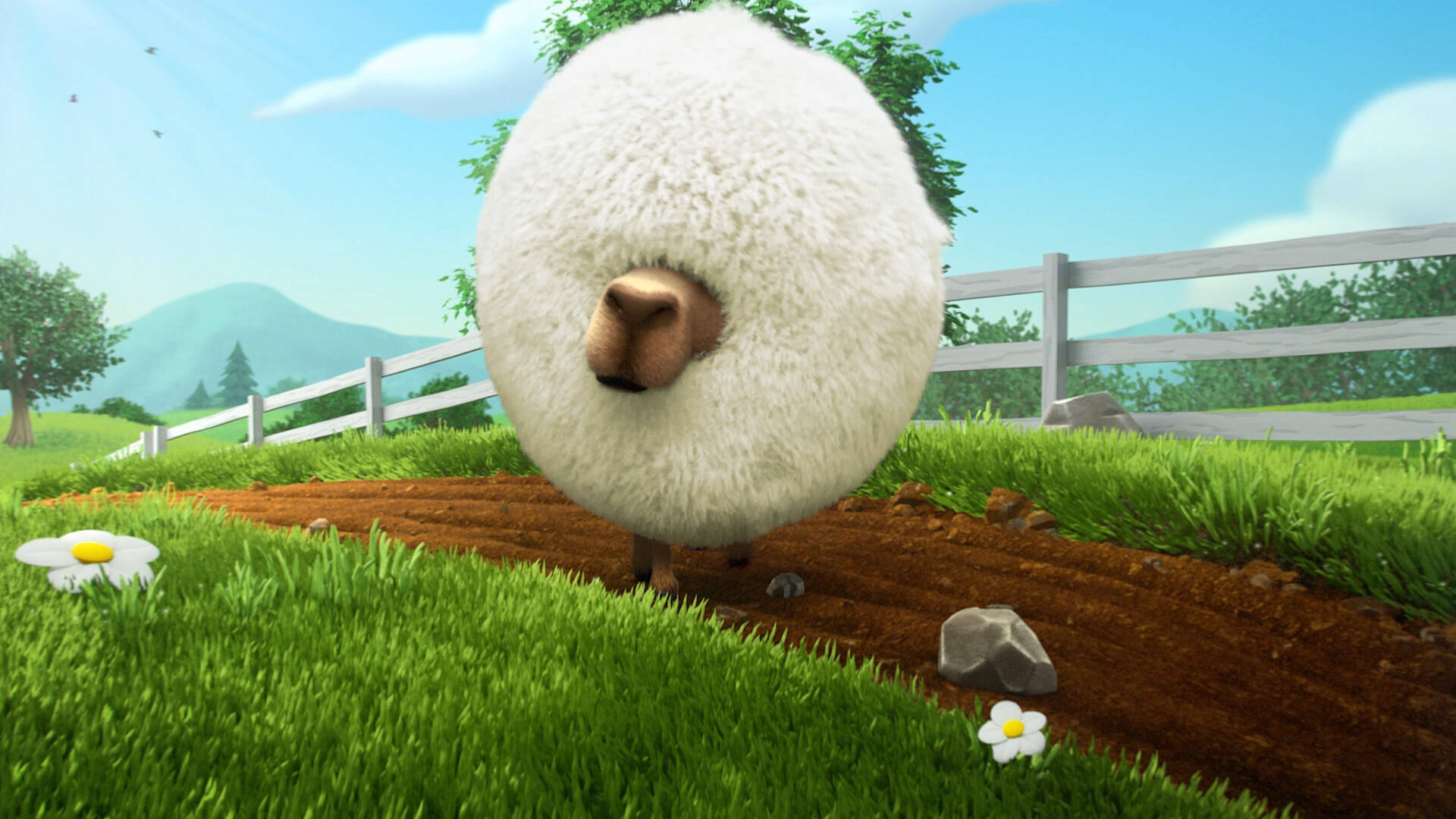 Hay Day Sheep Background