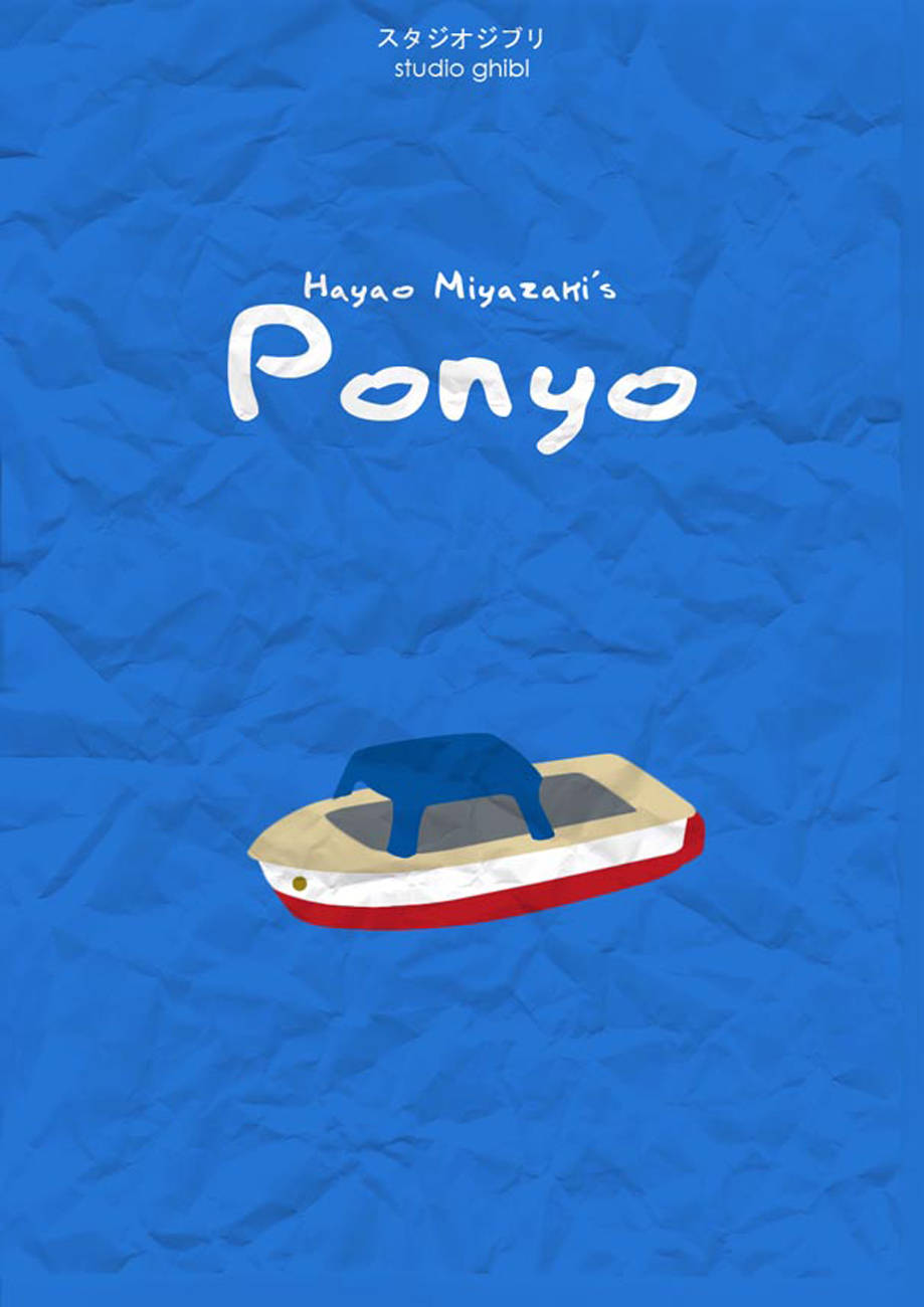 Hayao Miyazaki Ponyo Poster Background