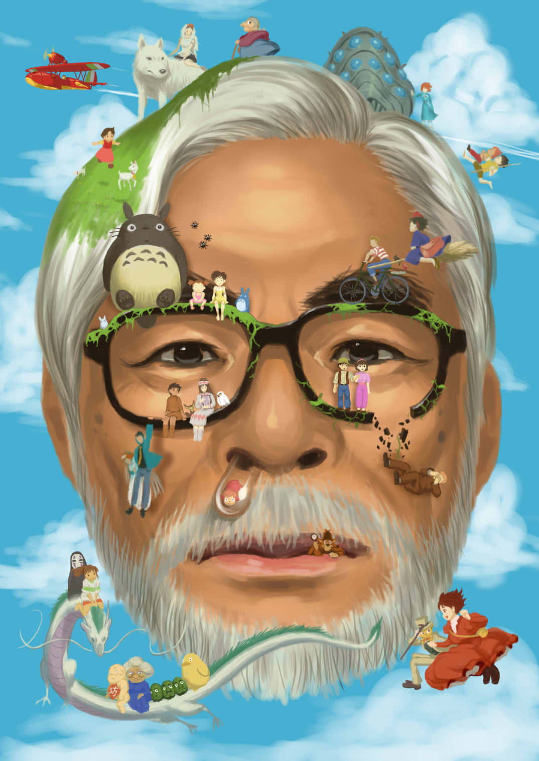 Hayao Miyazaki Studio Ghibli Phone Background