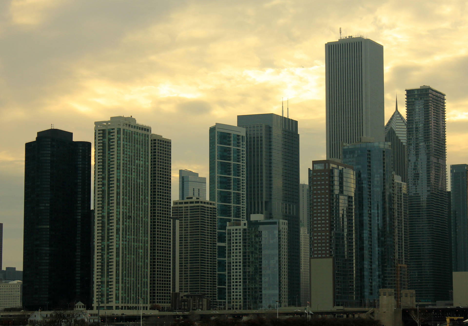 Hazy Afternoon At Chicago's Skyscrapers, Illinois