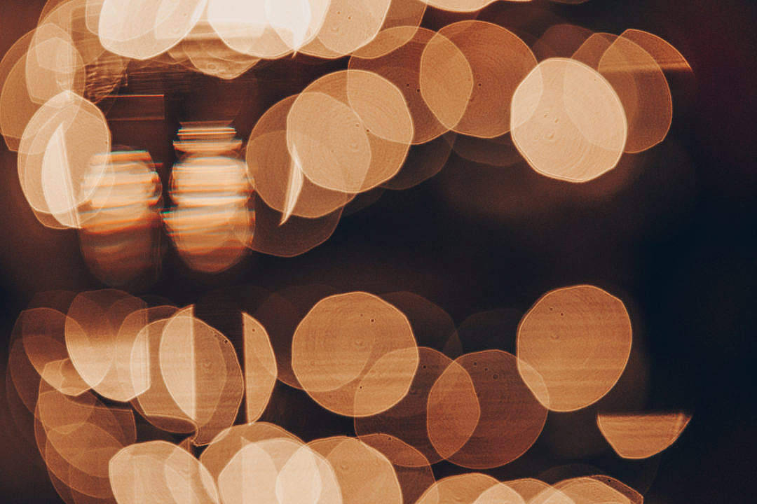Hd Abstract Blurry Rose Gold Lights Background
