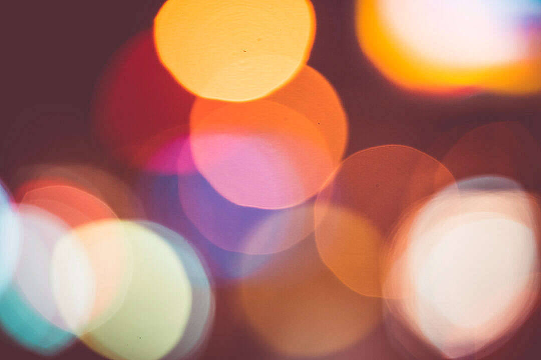Hd Abstract Bokeh Street Lights Background