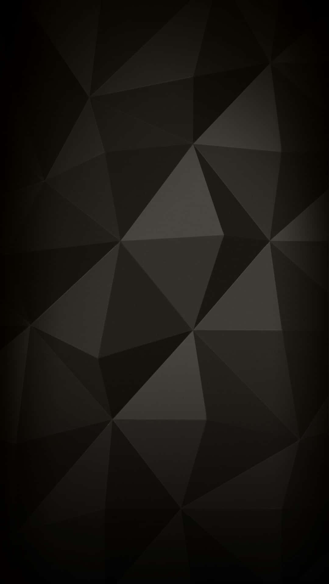 Hd Abstract Geometric Black Phone Background