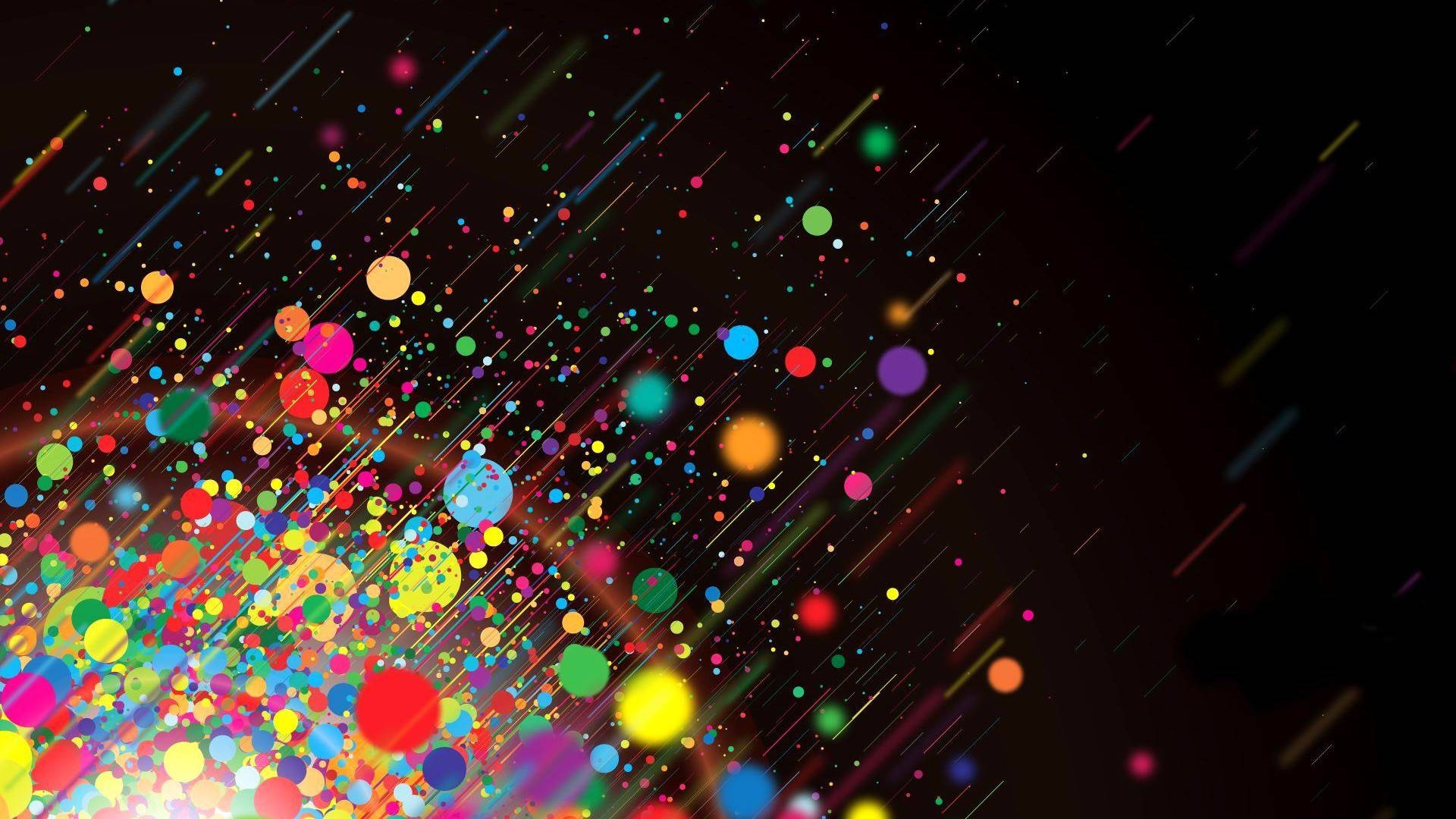 Hd Abstract Multicolor Circles Background