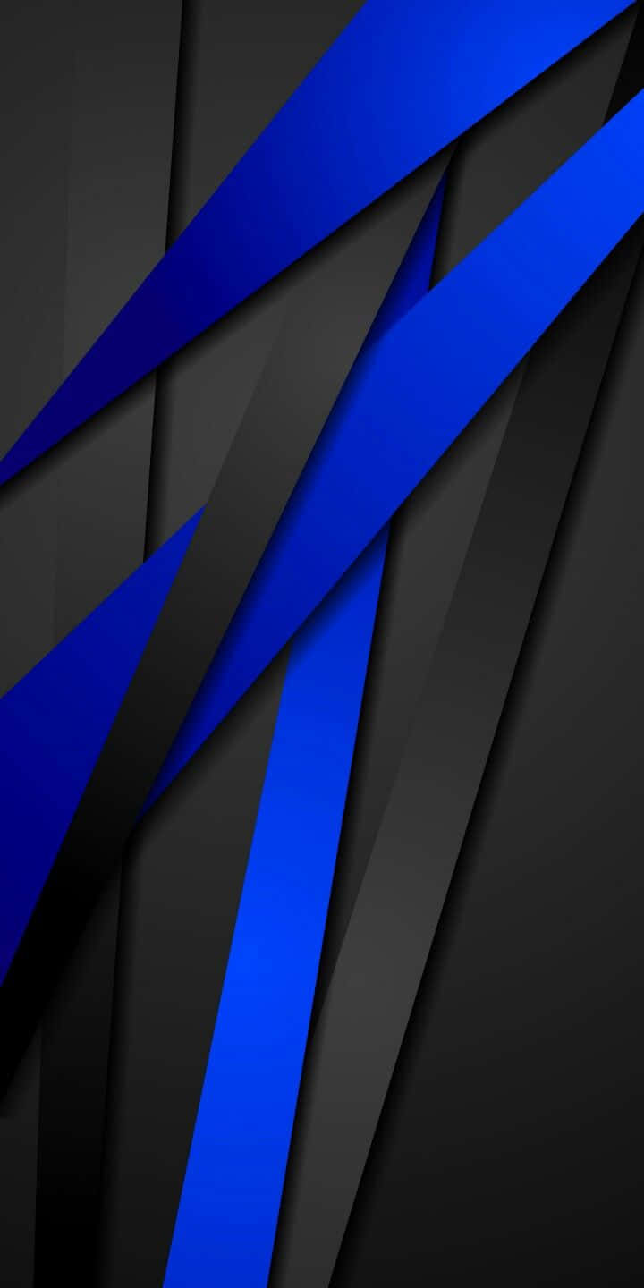 Hd Abstract Phone Black And Blue Background