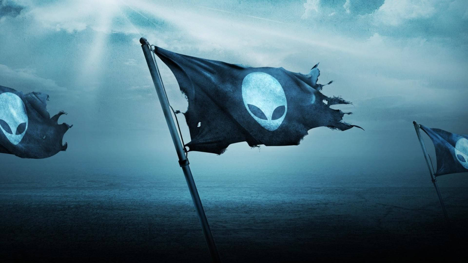 Hd Alienware Flag Background