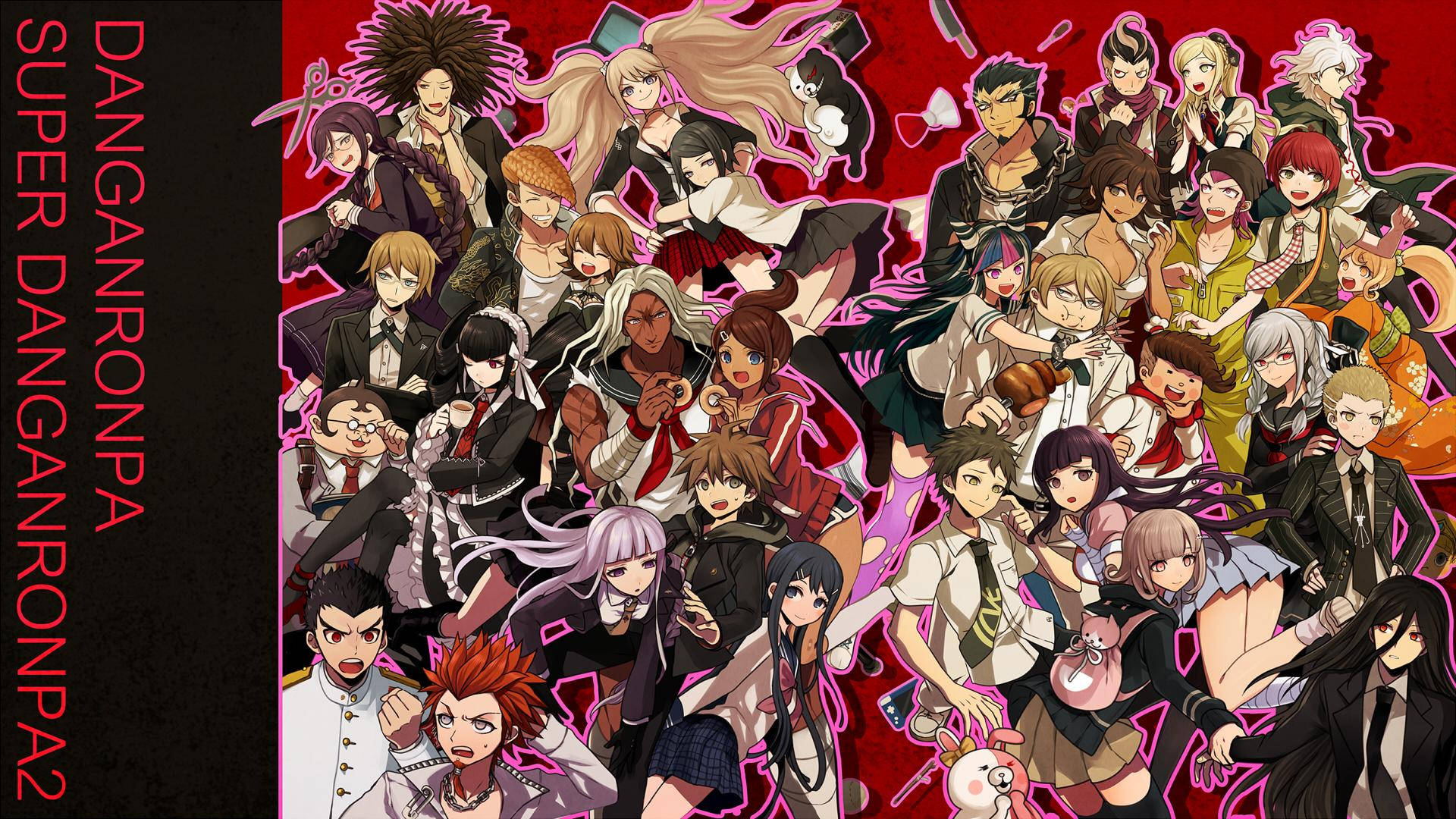 Hd All Characters In Danganronpa Background