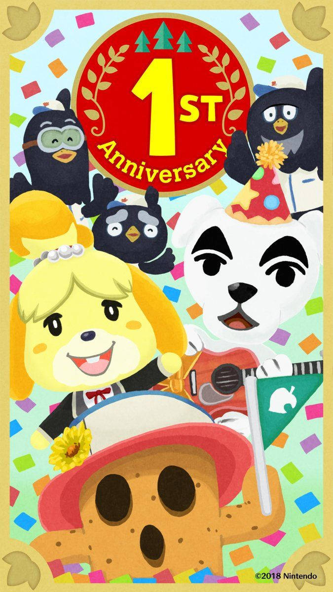Hd Animal Crossing 1st Anniversary Background