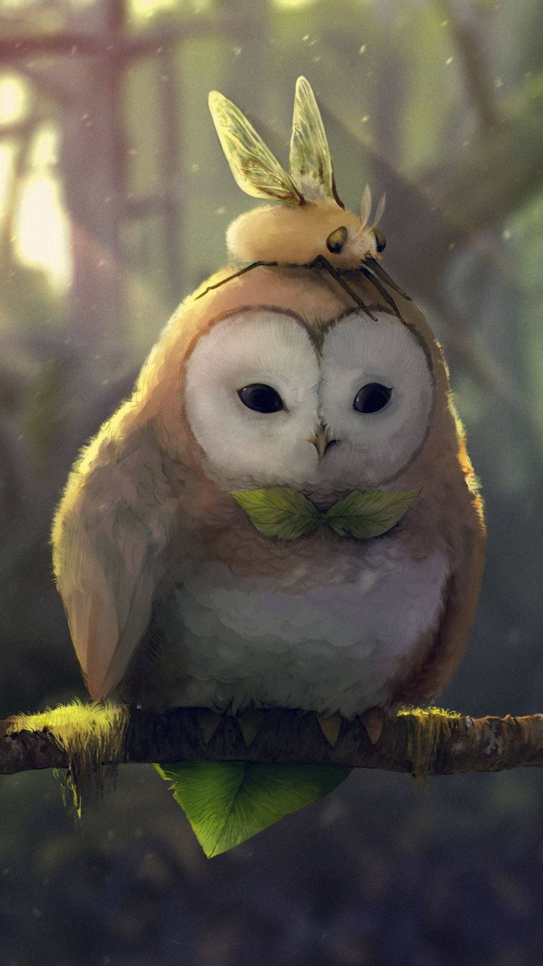 Hd Anime Phone Rowlet And Cutiefly Background