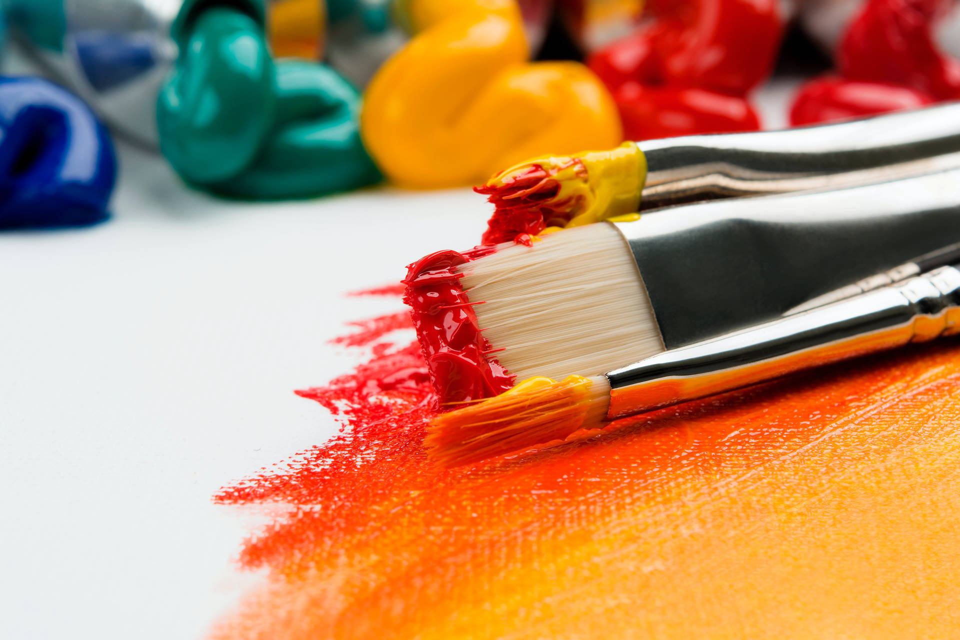 Hd Art Paint Brushes With Paint Background