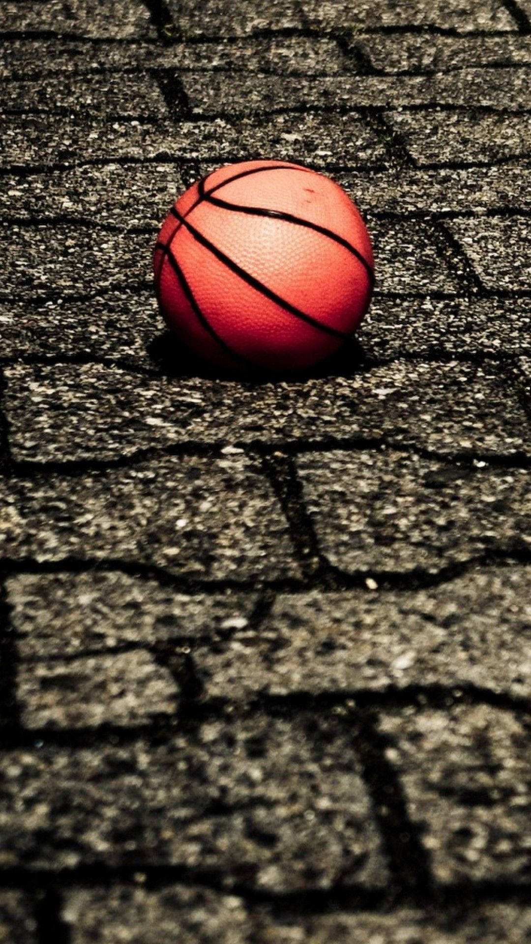 Hd Basketball In Ground Background