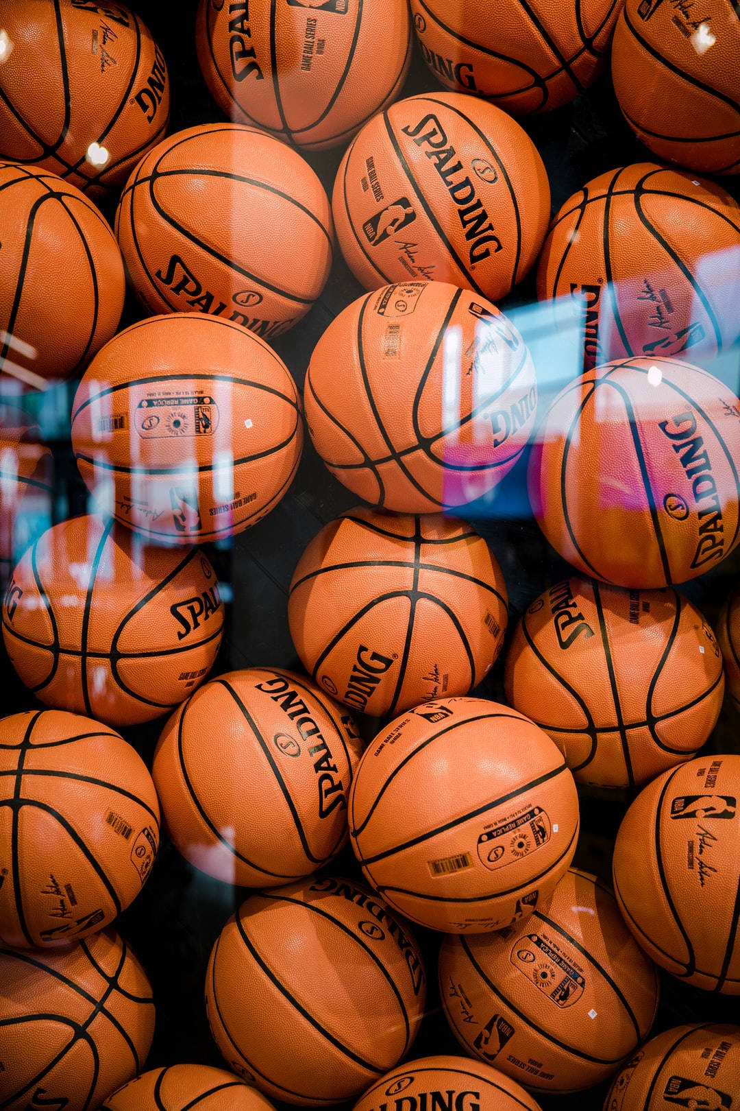 Hd Basketball Spalding Balls Background