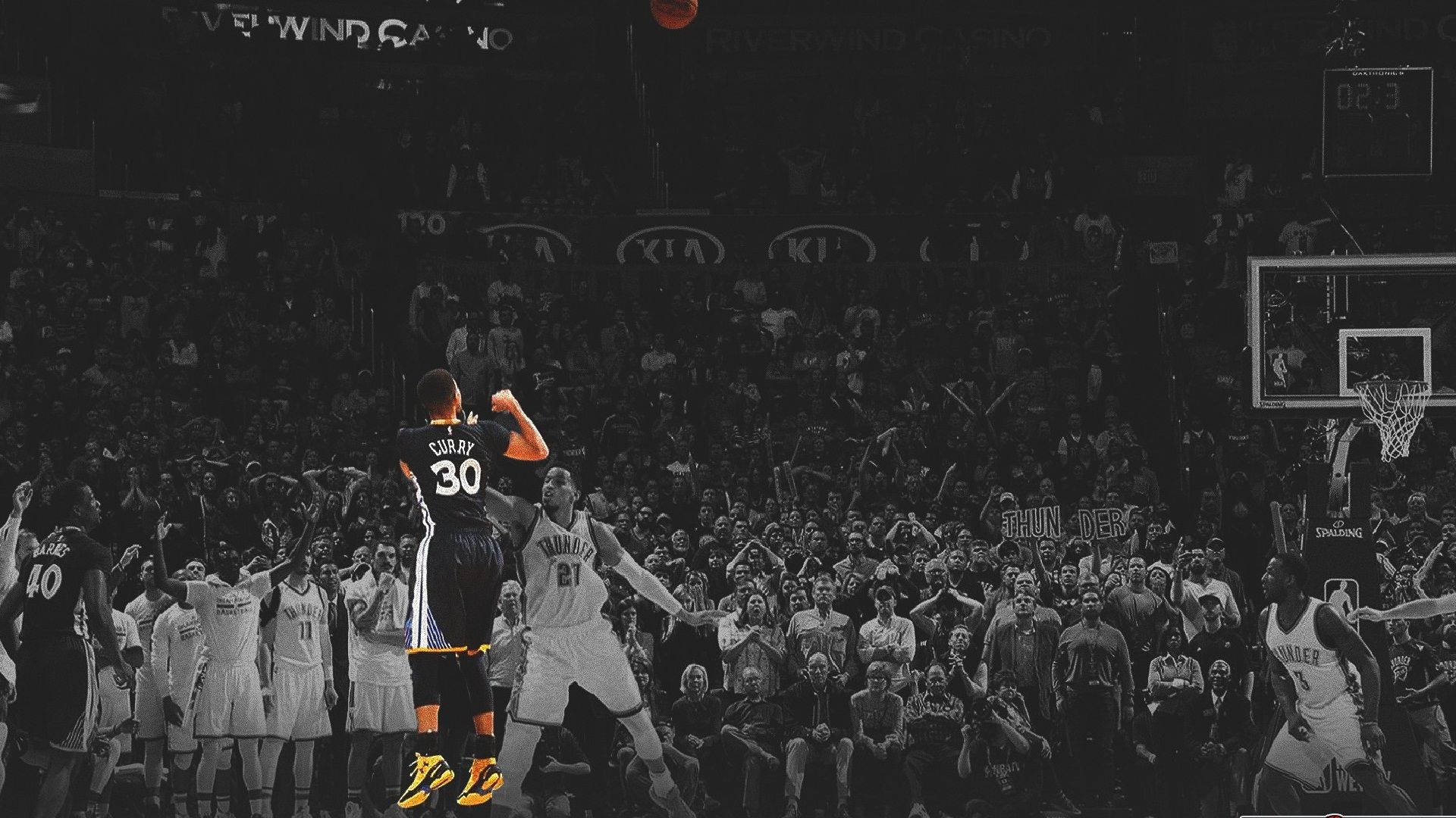 Hd Basketball Steph Curry Background