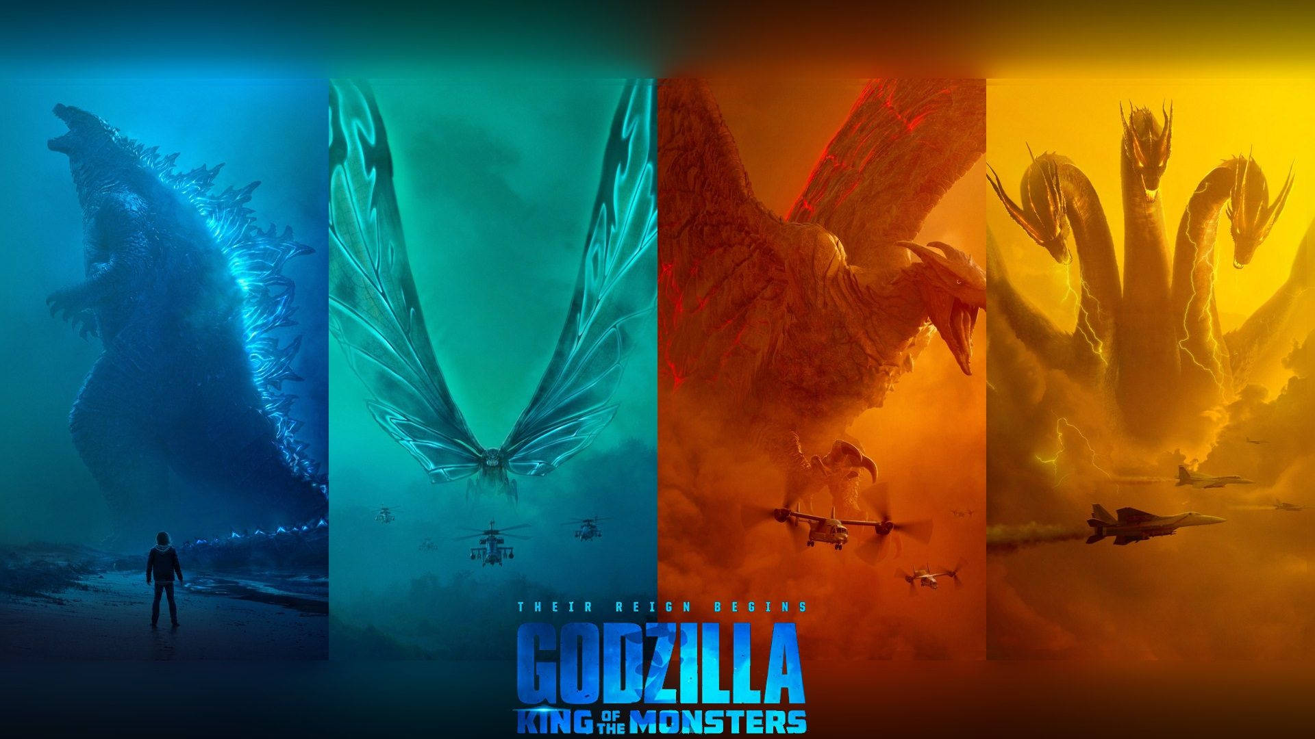 Hd Beasts Of Godzilla King Of The Monsters Background