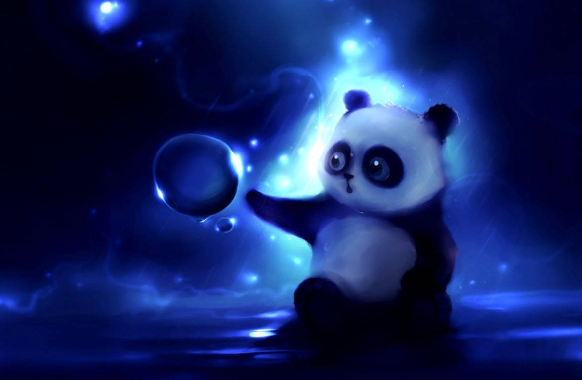 Hd Blue Aesthetic Tablet Panda