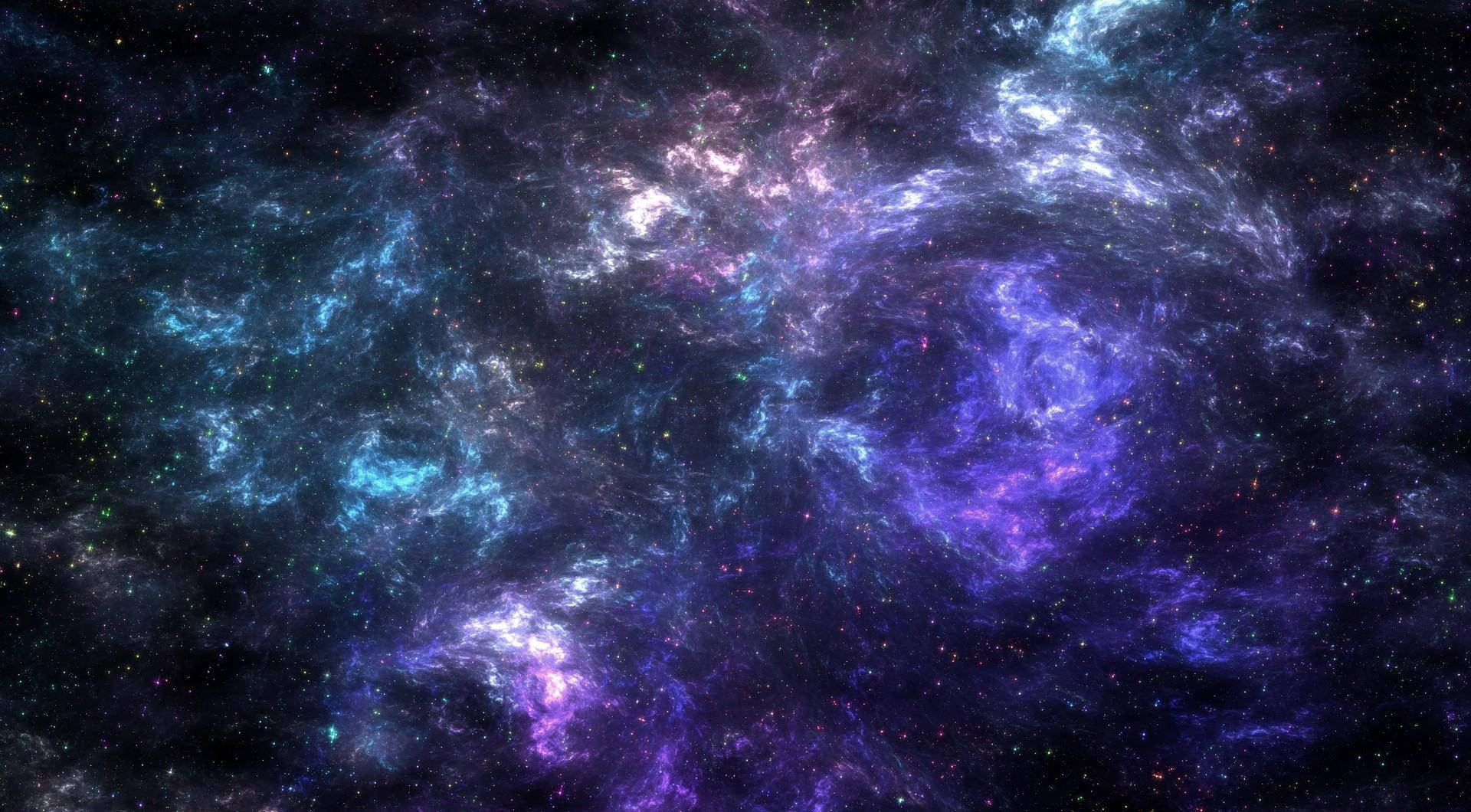 Hd Blue Galaxy Nebula For Computer Background