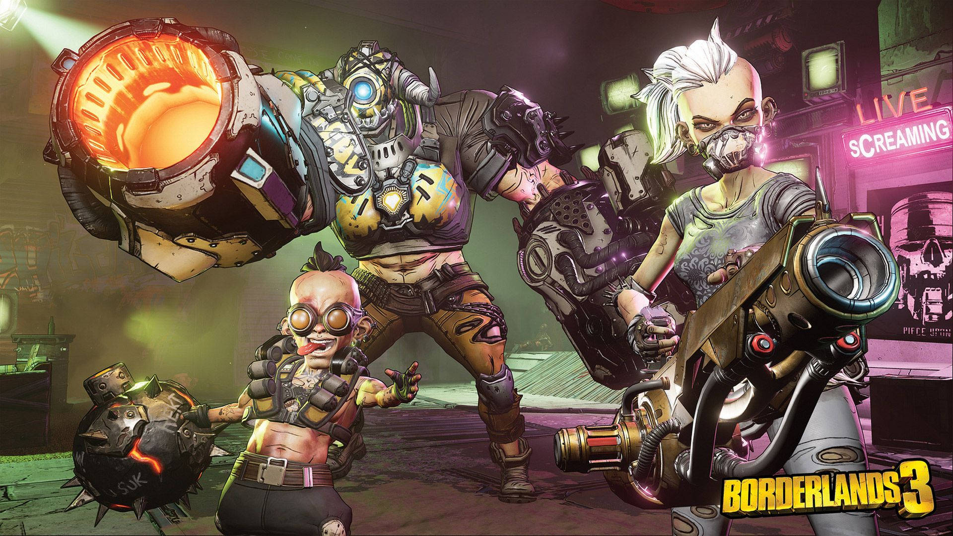 Hd Borderlands 3 Cool Heroes Background