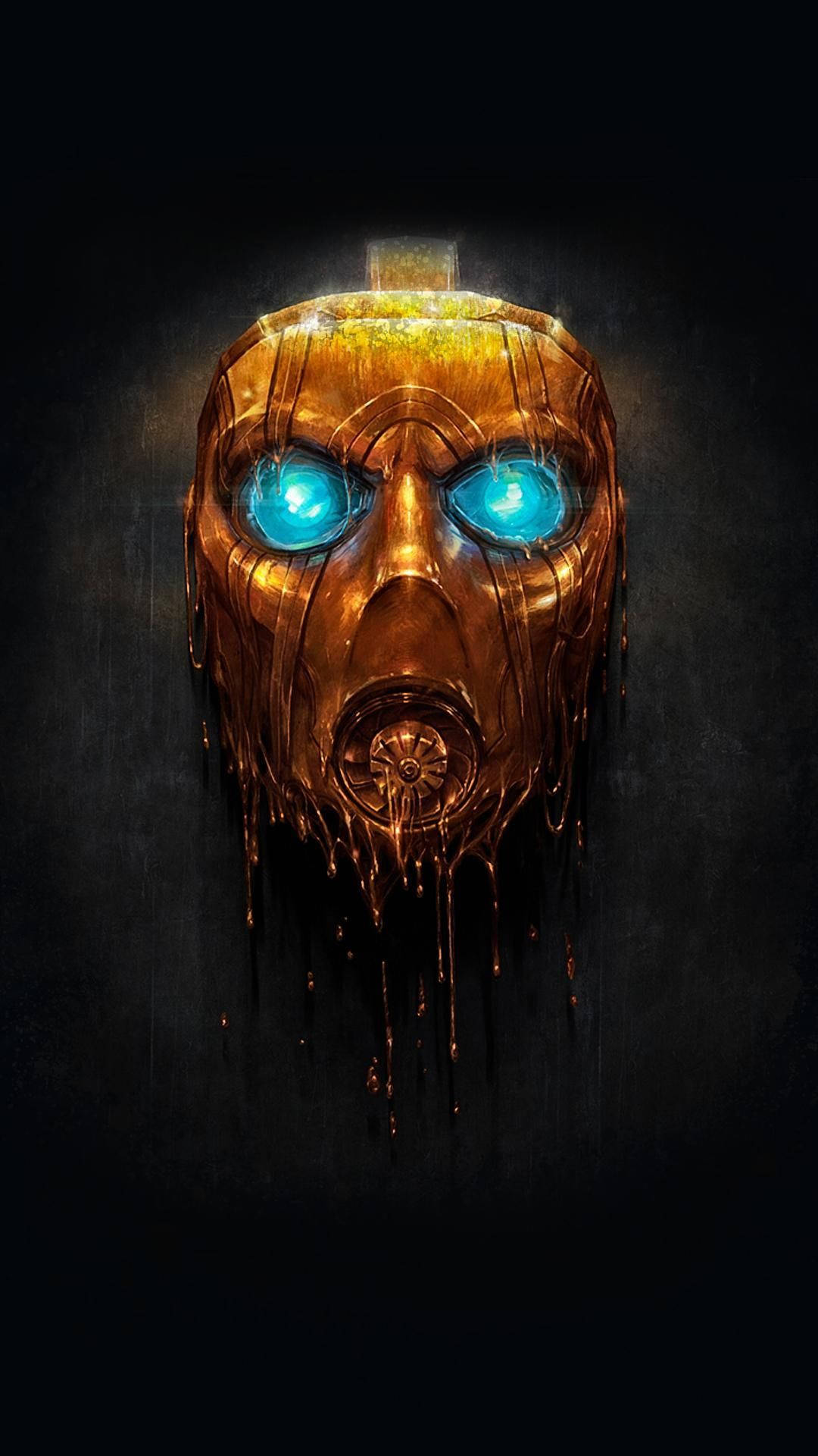 Hd Borderlands 3 Gold Psycho Mask Background