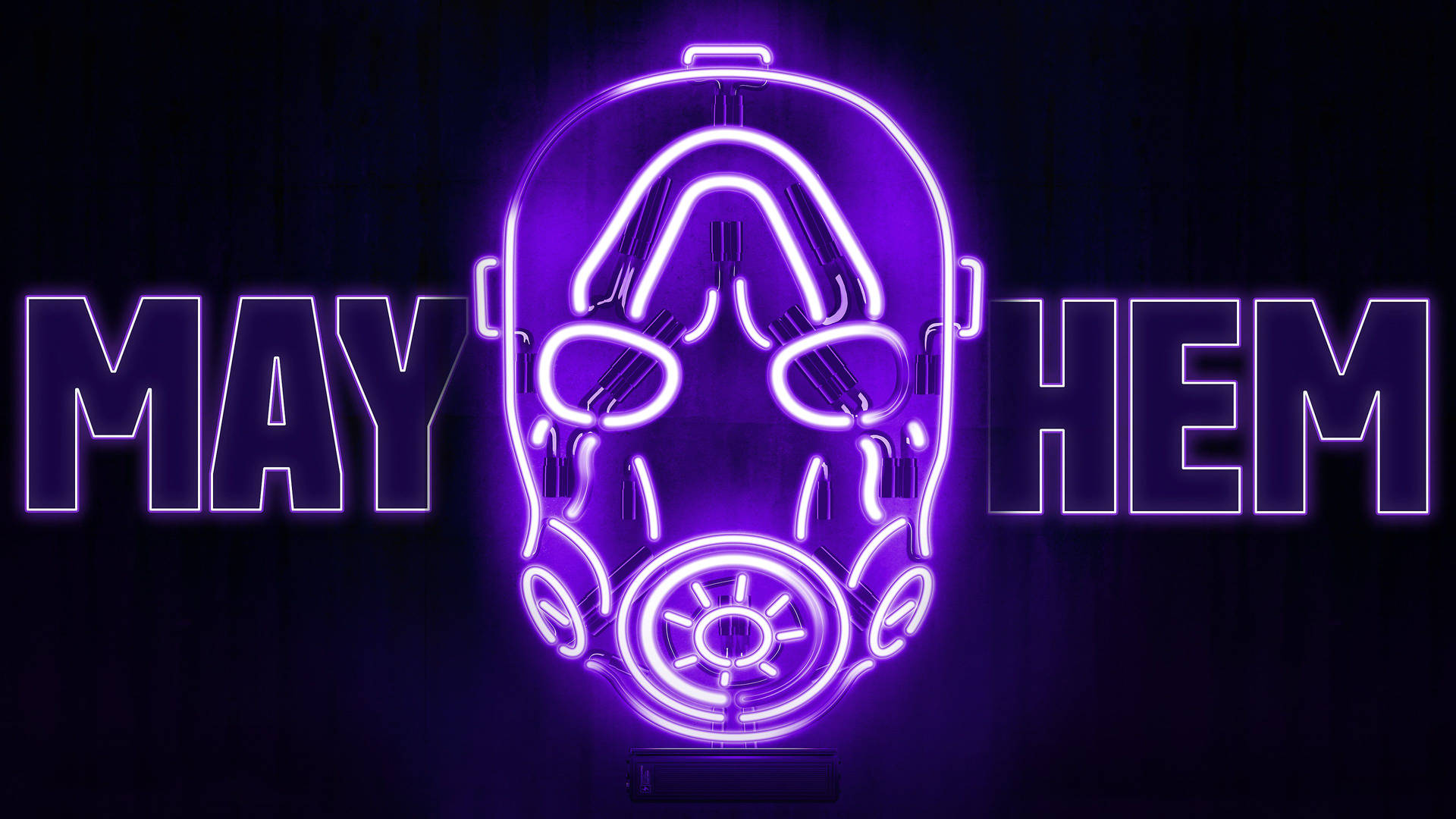 Hd Borderlands 3 Neon Psycho Logo Background