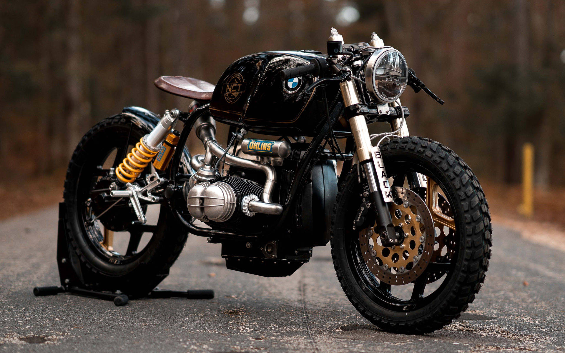 Hd Cafe Racer Motorcycle Background