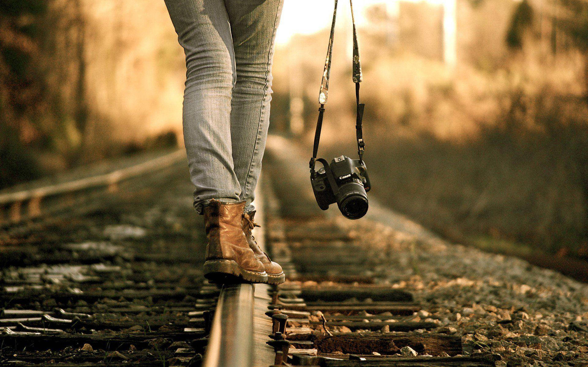 Hd Camera Railroad Track Background