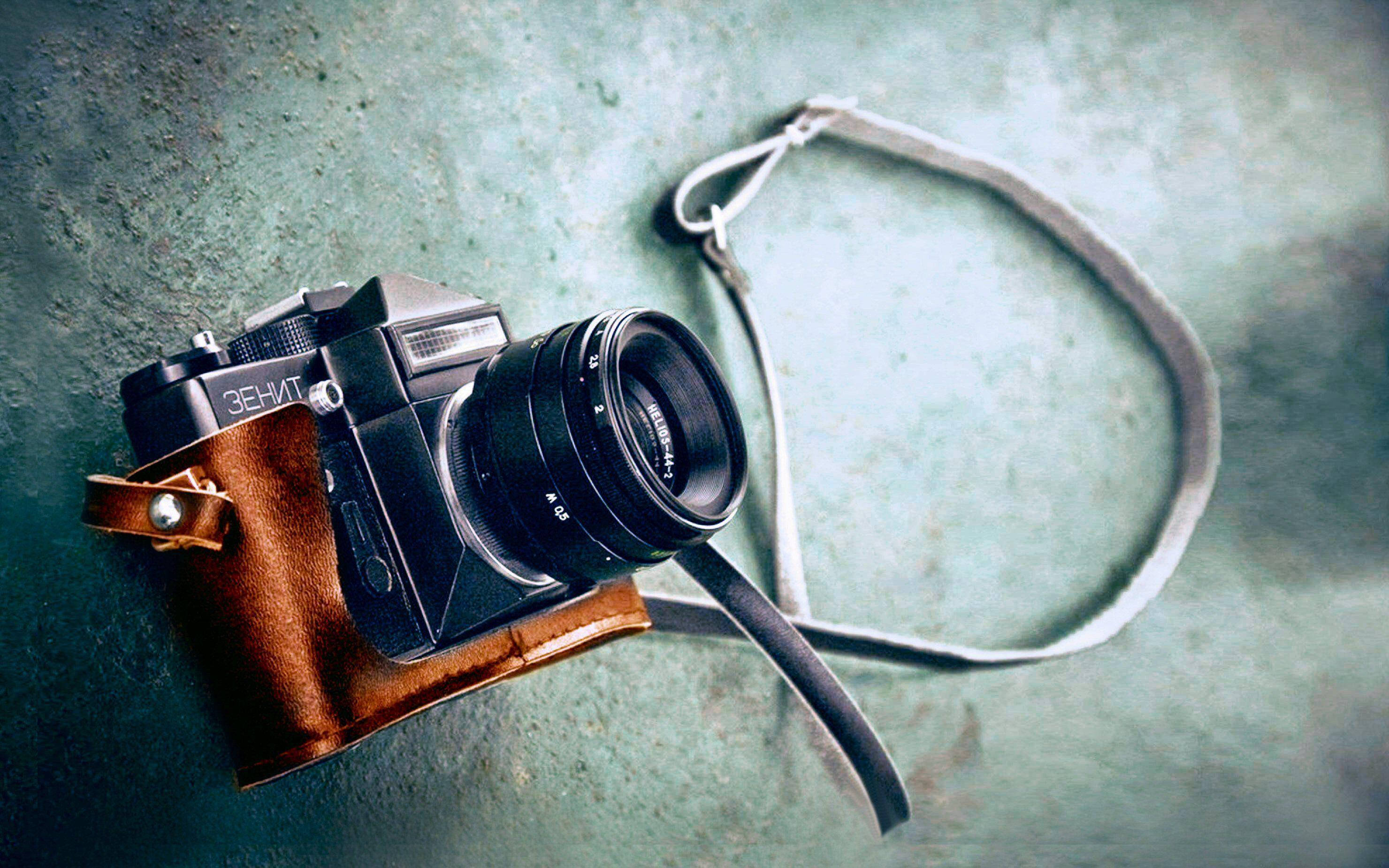 Hd Camera Retro Leather Case Background