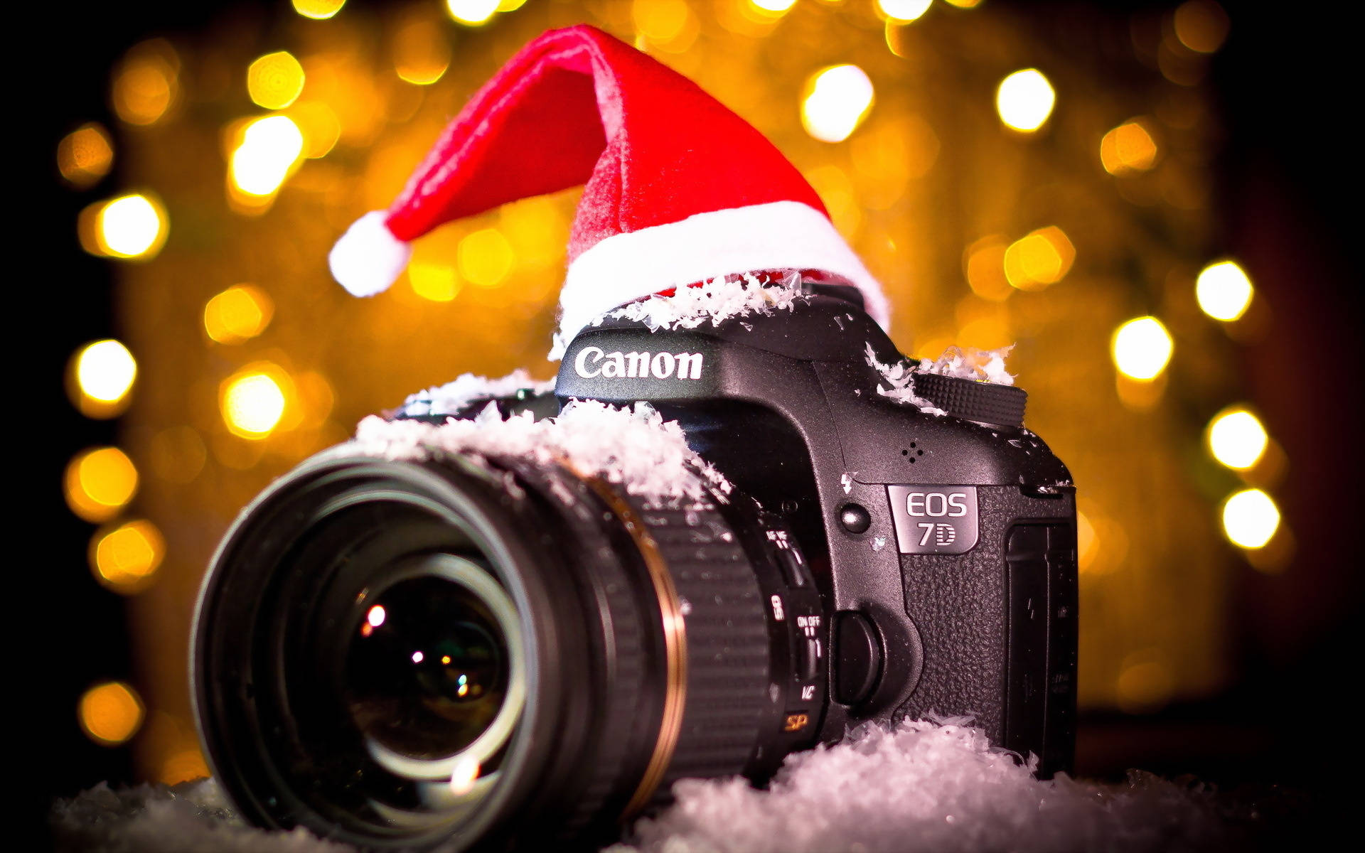 Hd Camera With Santa Hat Background