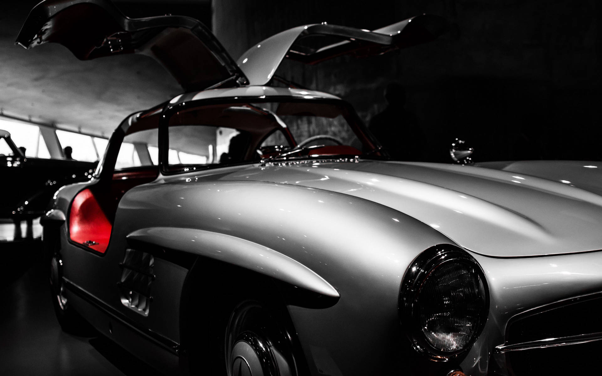 Hd Car With Gull-wing Doors Background