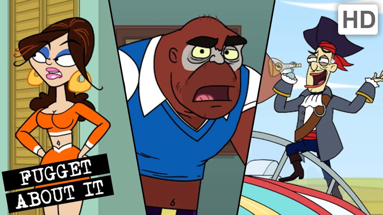 Hd Cartoon Tri-cut Image Fugget About It Background