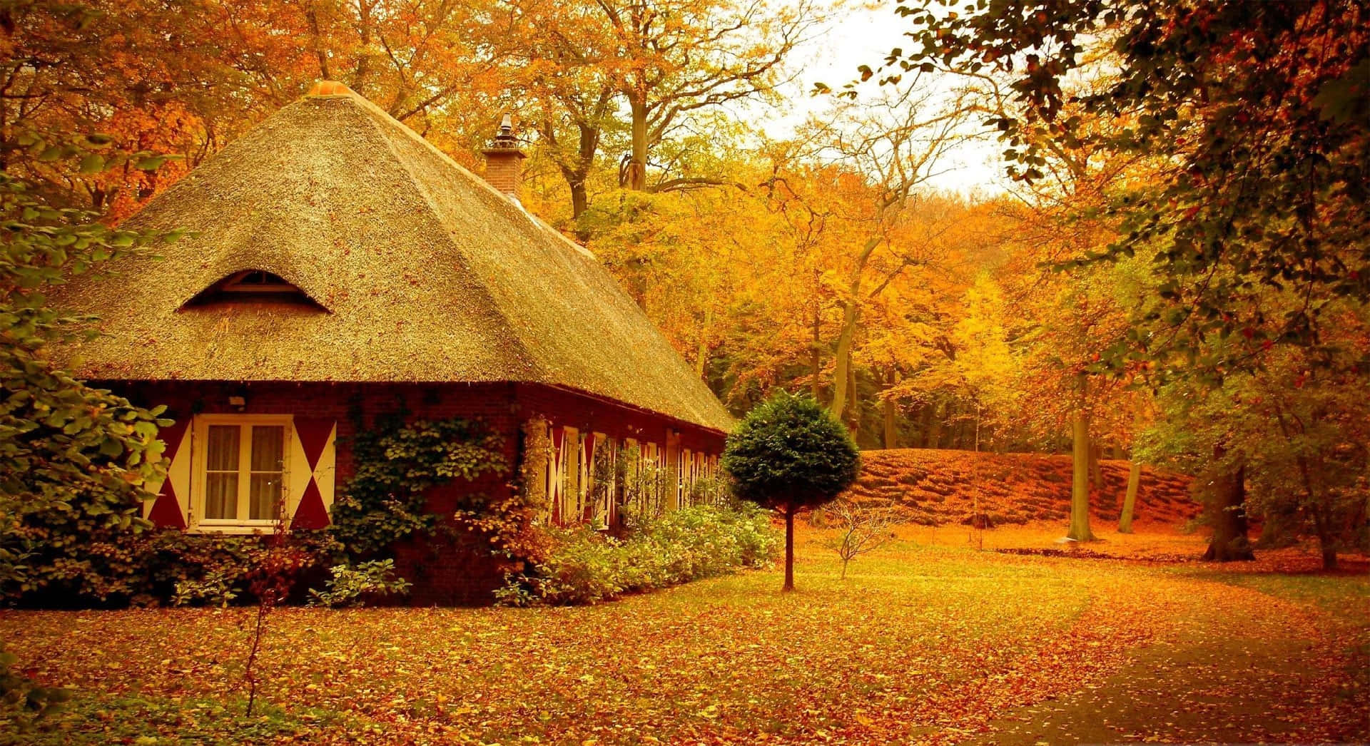 Hd Cozy Autumn Cottage