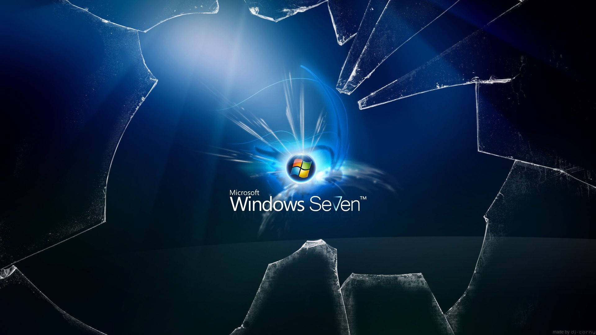 Hd Cracked Windows 7 Screen Background