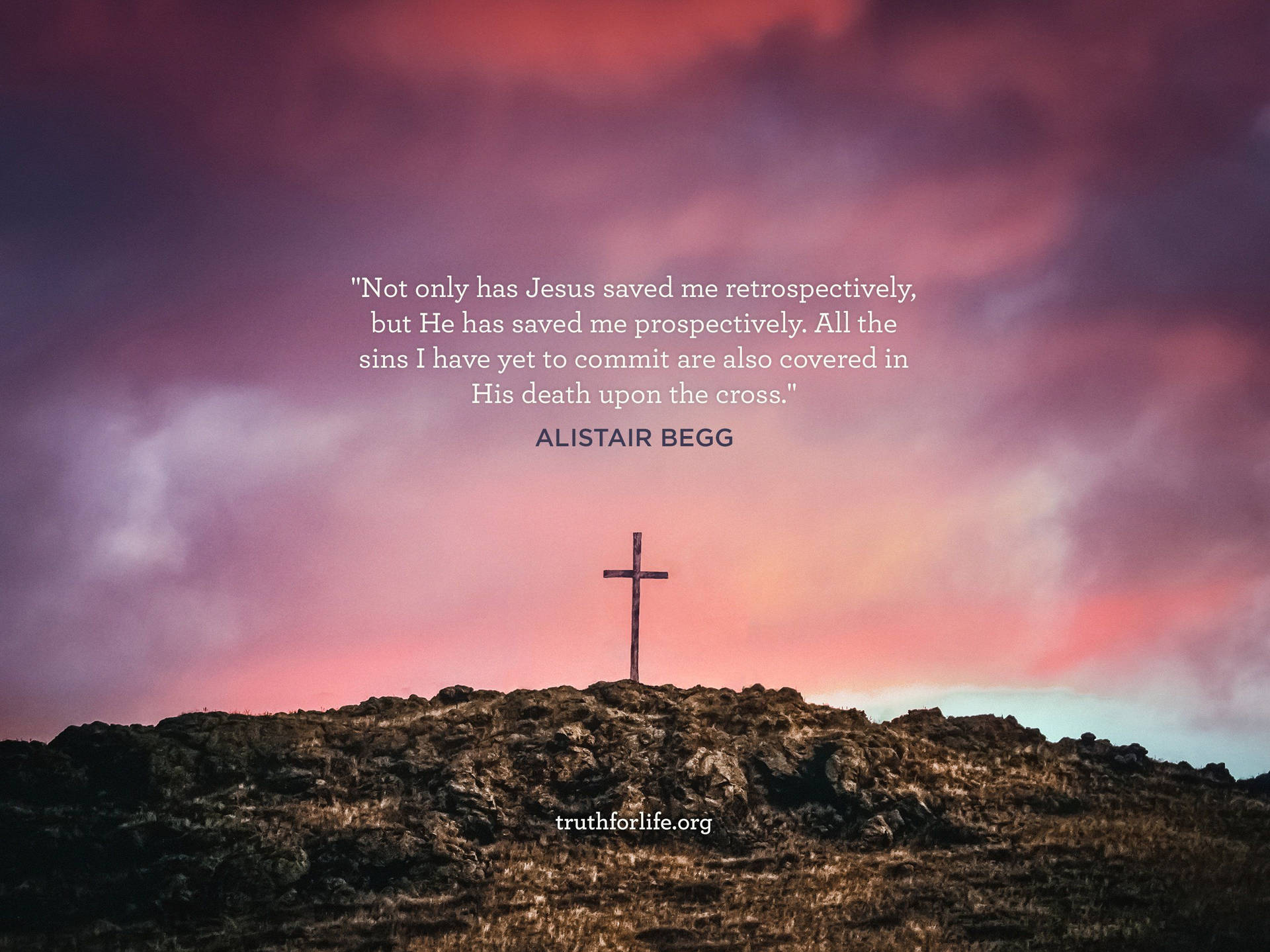 Hd Cross And Inspirational Quote Background