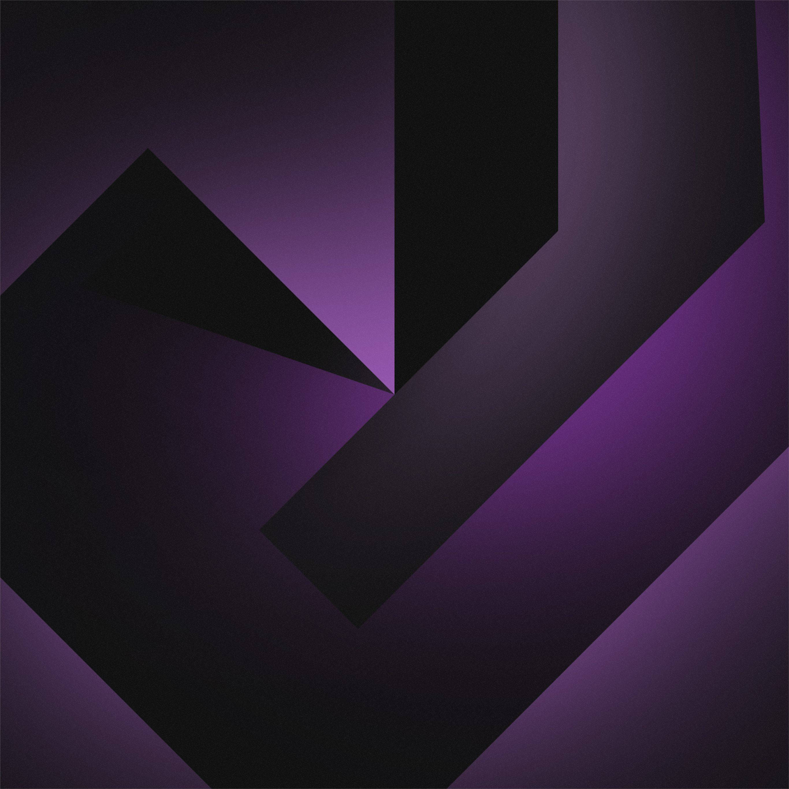 Hd Dark Purple And Black Geometric Background