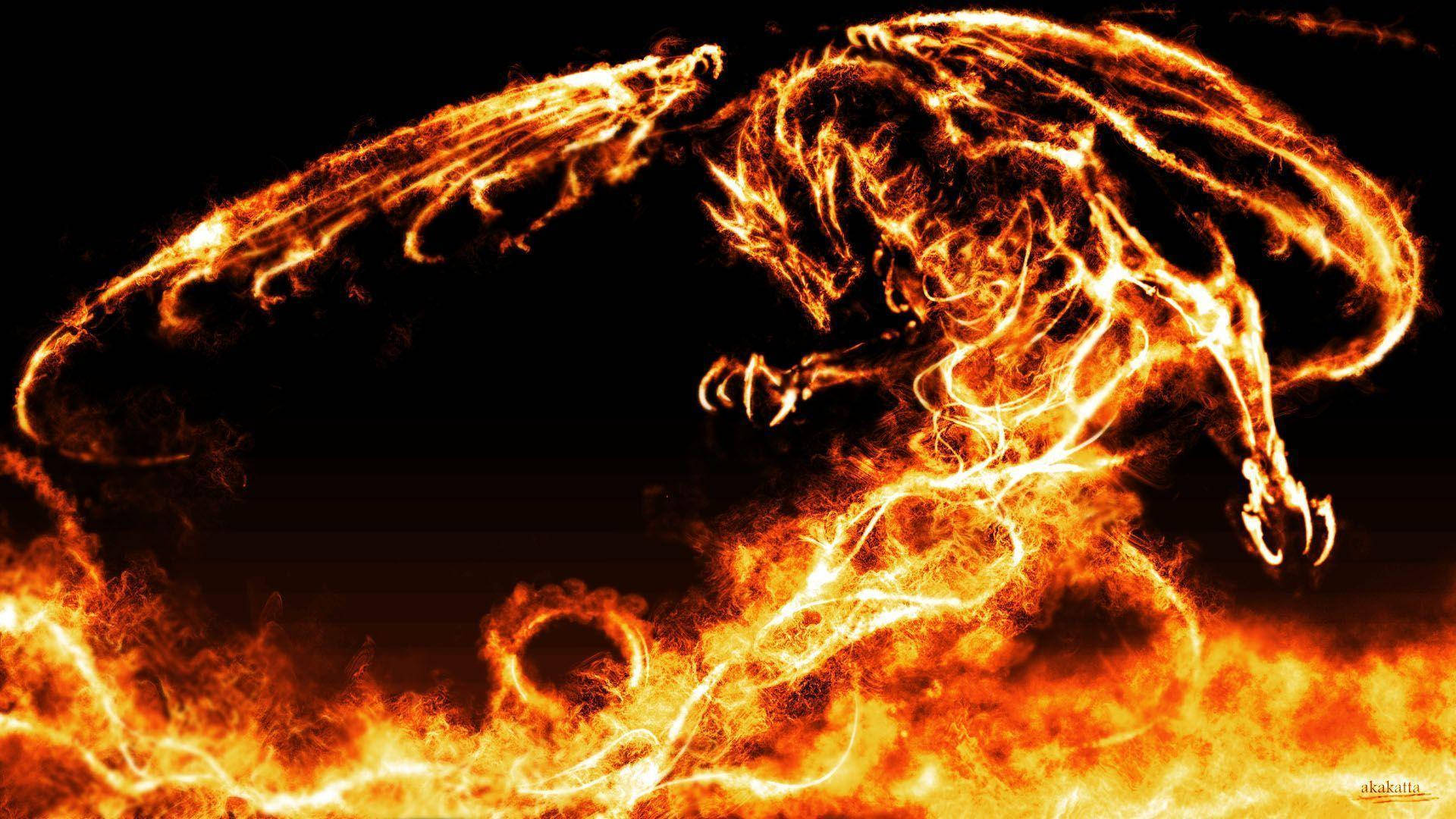 Hd Dragon Flame Artwork