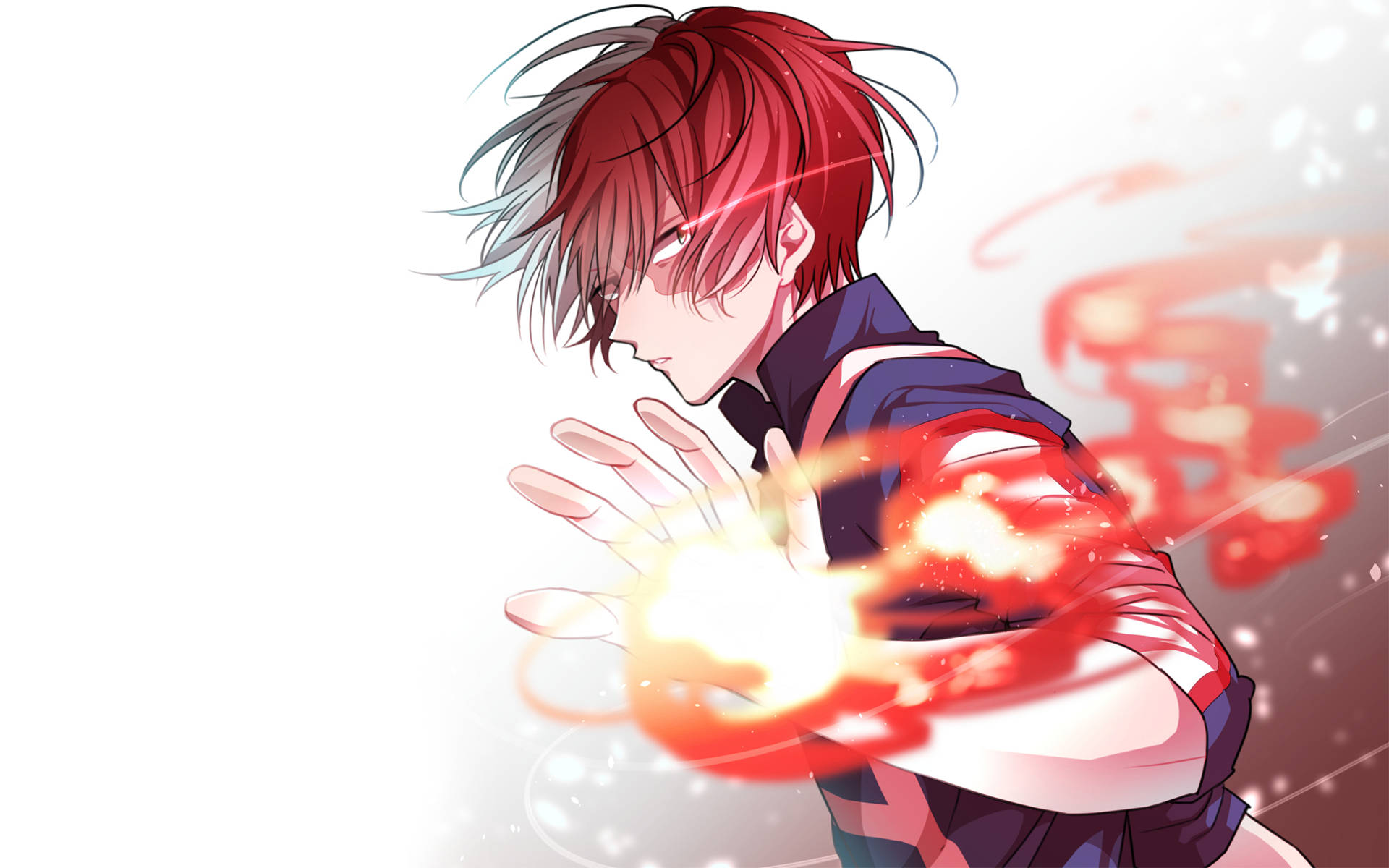 Hd Fire Ability Of Todoroki Background