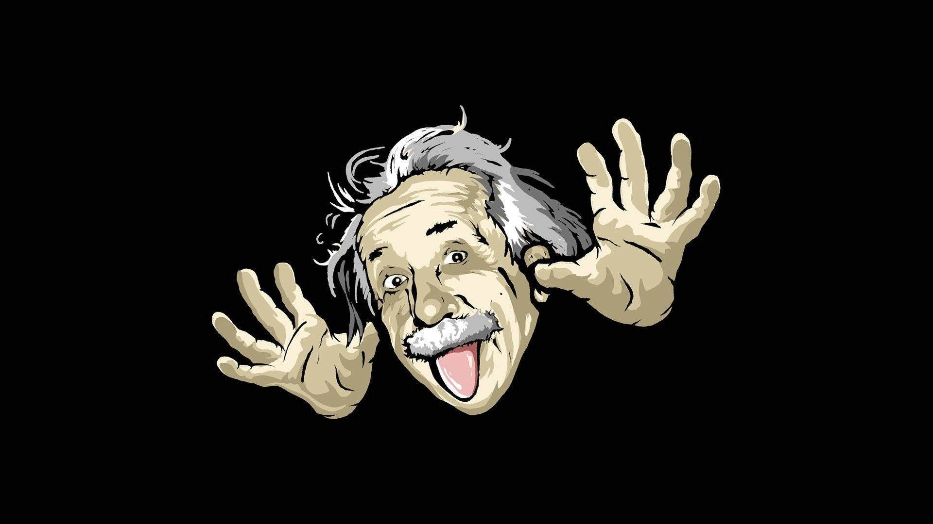 Hd Funny Albert Einstein Background
