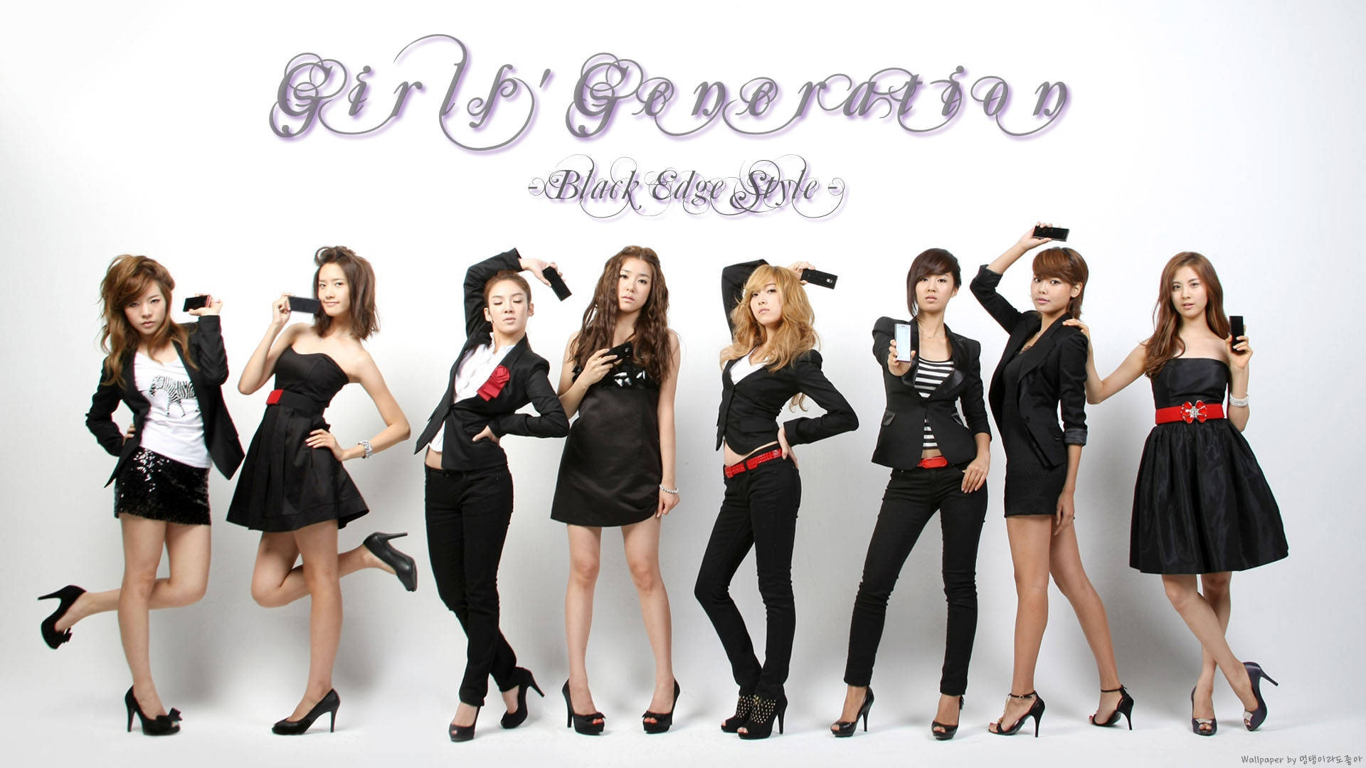 Hd Girls' Generation Black Style Background
