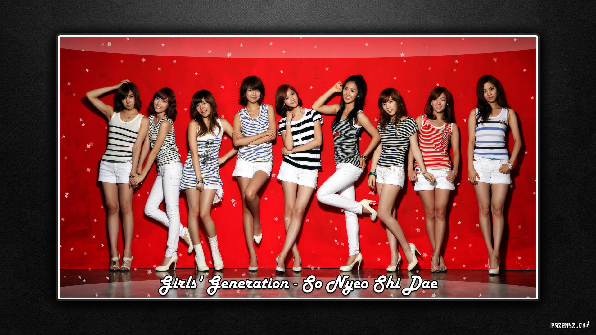 Hd Girls' Generation Red Aesthetic Poster Background