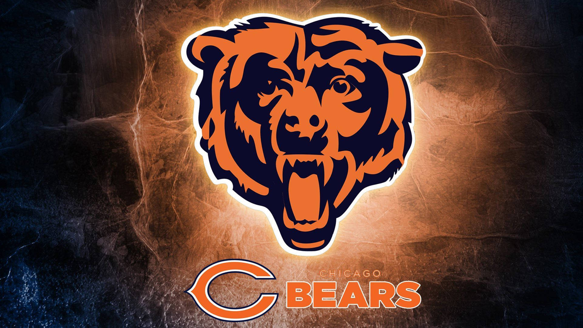 Hd Glowing Chicago Bears Background