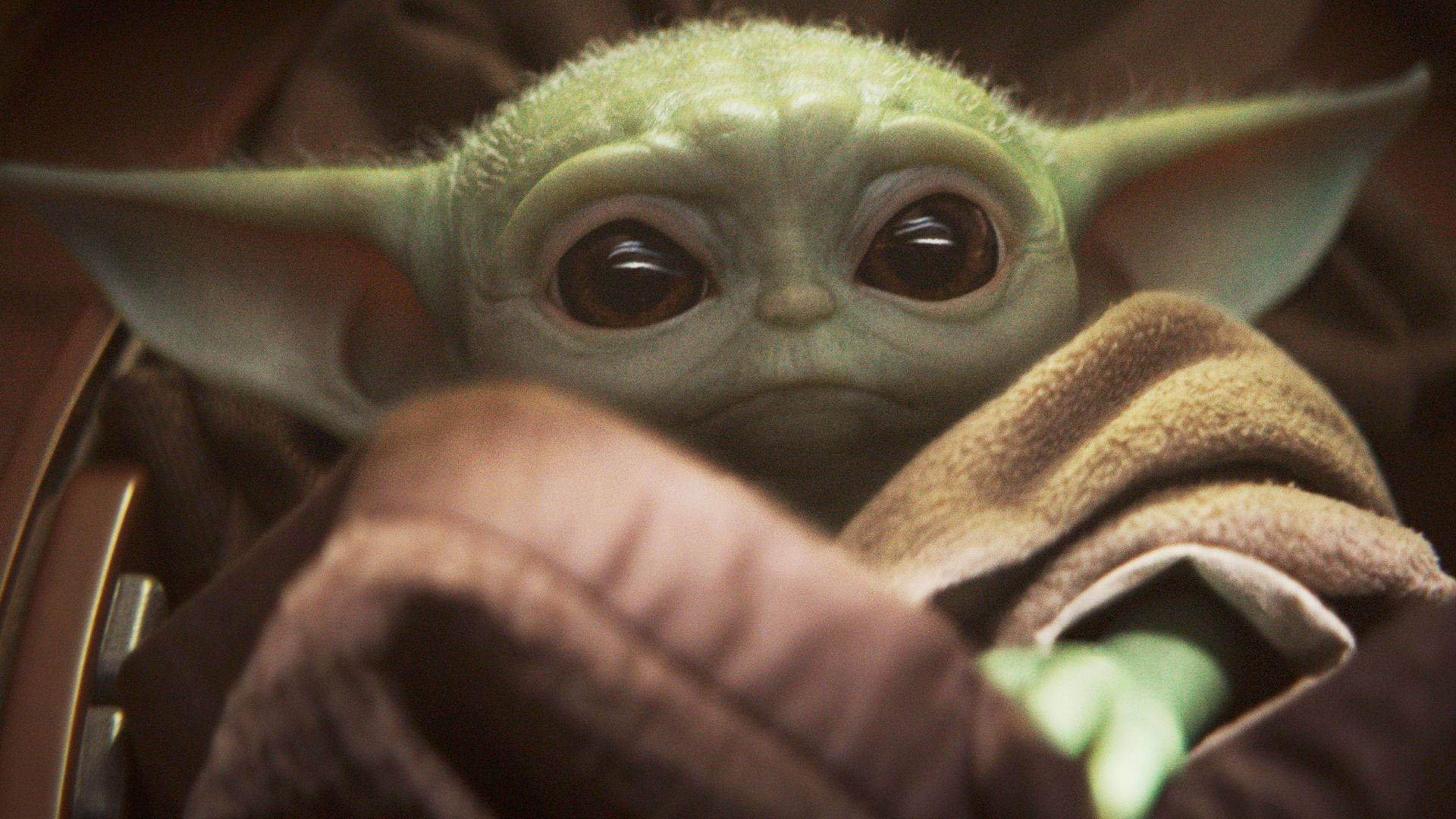 Hd Innocent Baby Yoda Background
