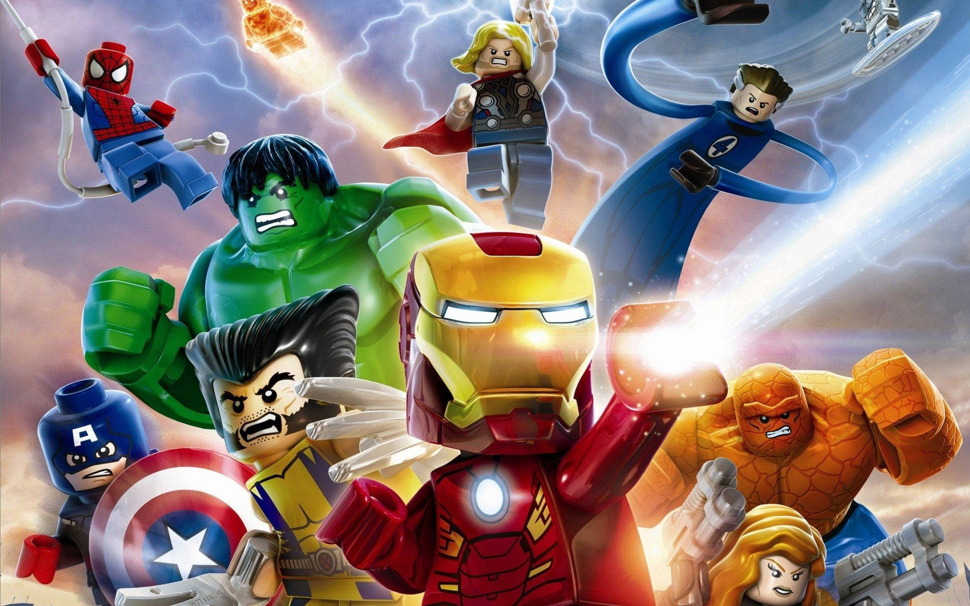 Hd Marvel's Avengers Lego Version Background