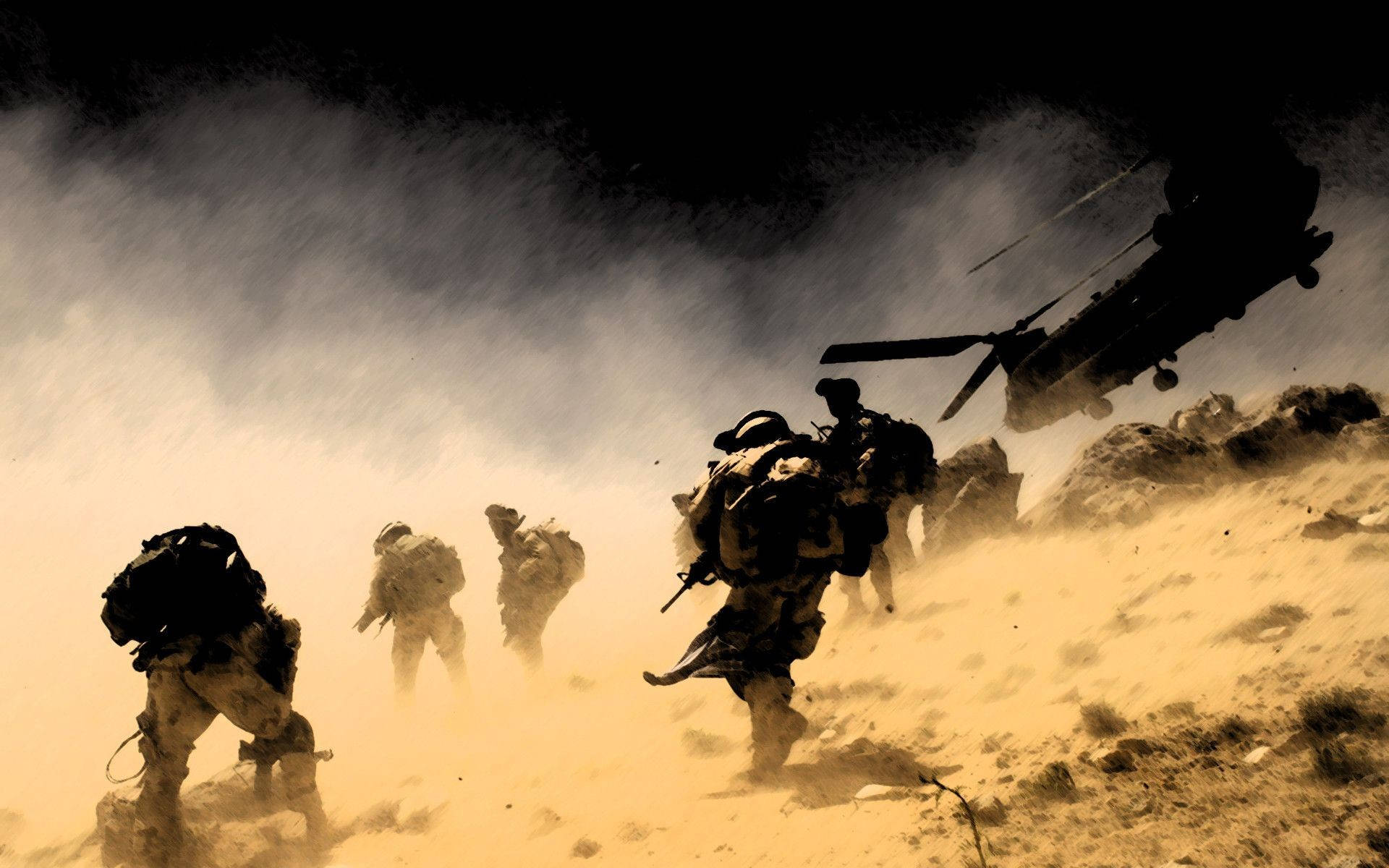 Hd Military Sandstorm Background