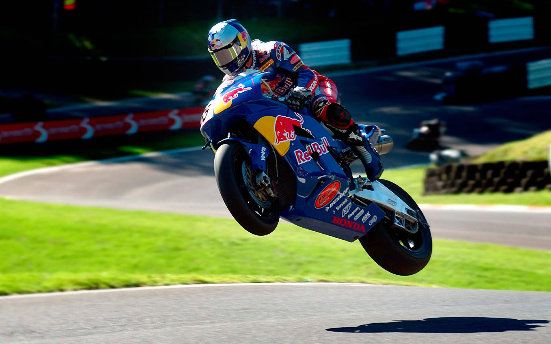 Hd Motorcycle Racing Leap Background