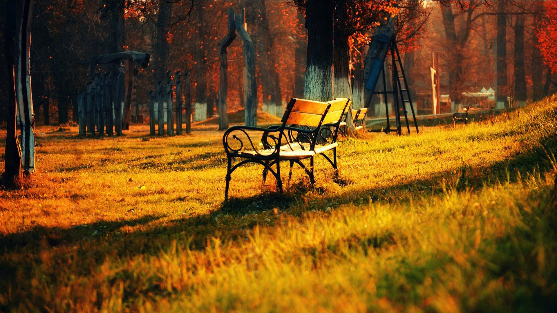 Hd Nature Bench Background