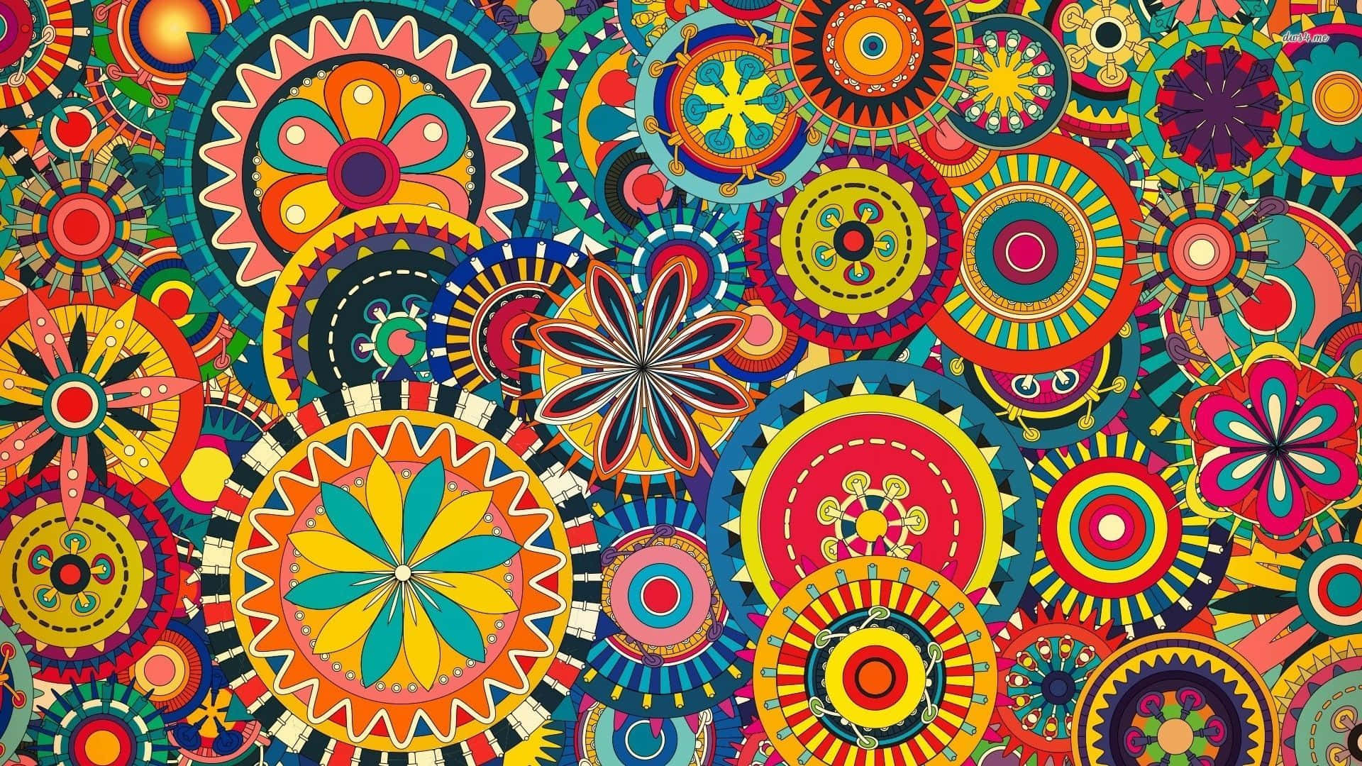 Hd Pattern Colorful Mandalas Background